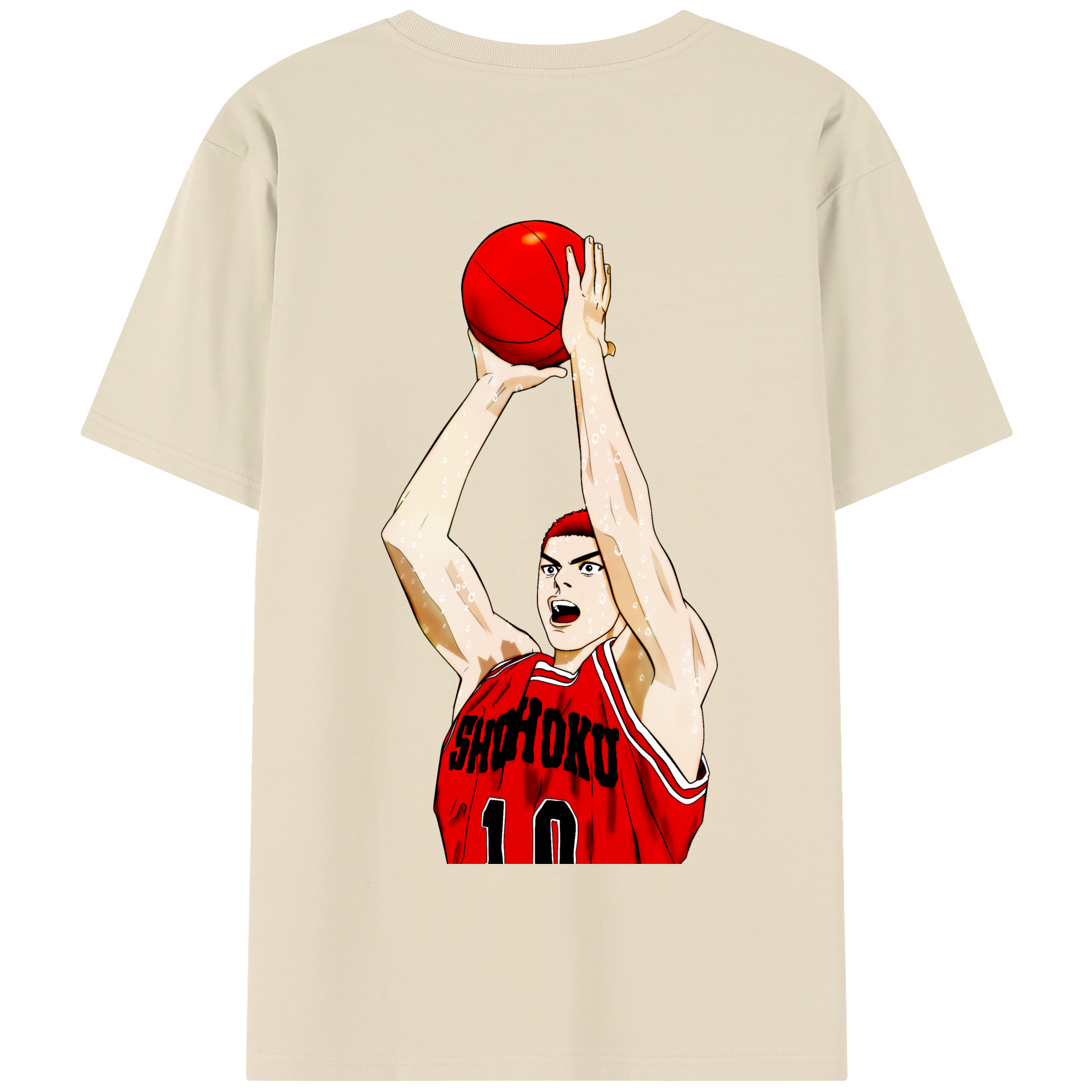 SLAM DUNK／スラムダンク 綿100％半袖Tシャツ（背面プリント）