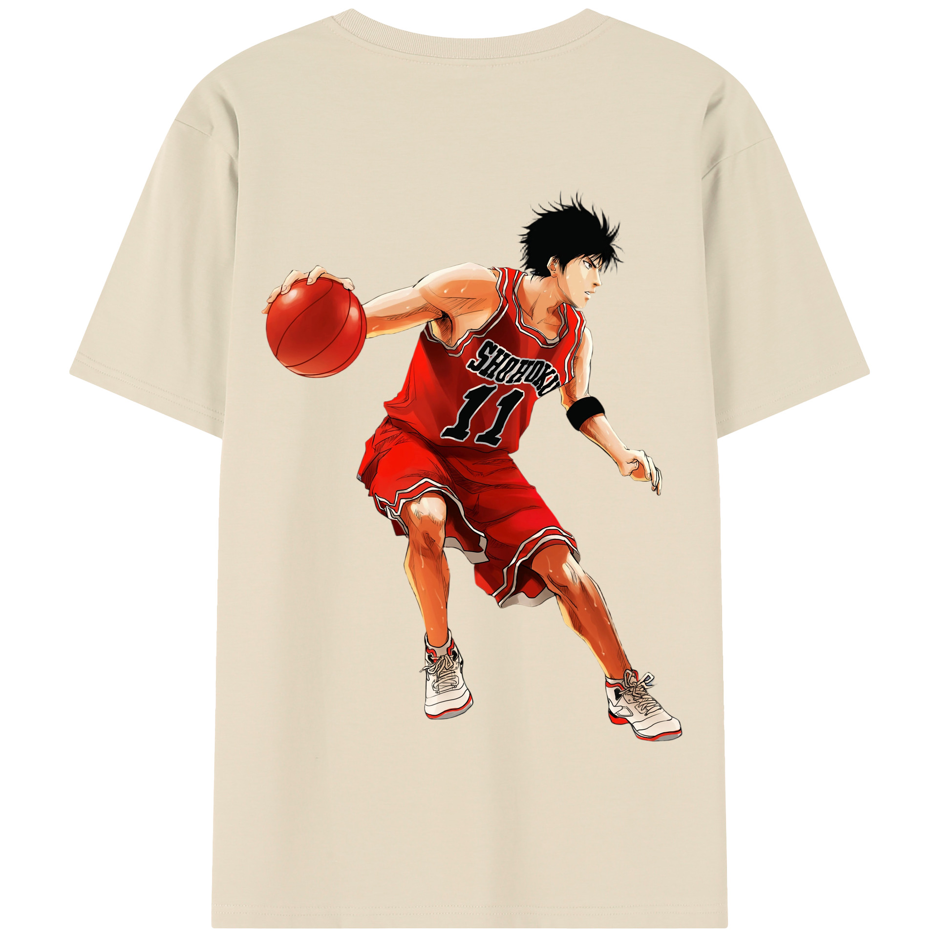 SLAM DUNK／スラムダンク 綿100％半袖Tシャツ（背面プリント）