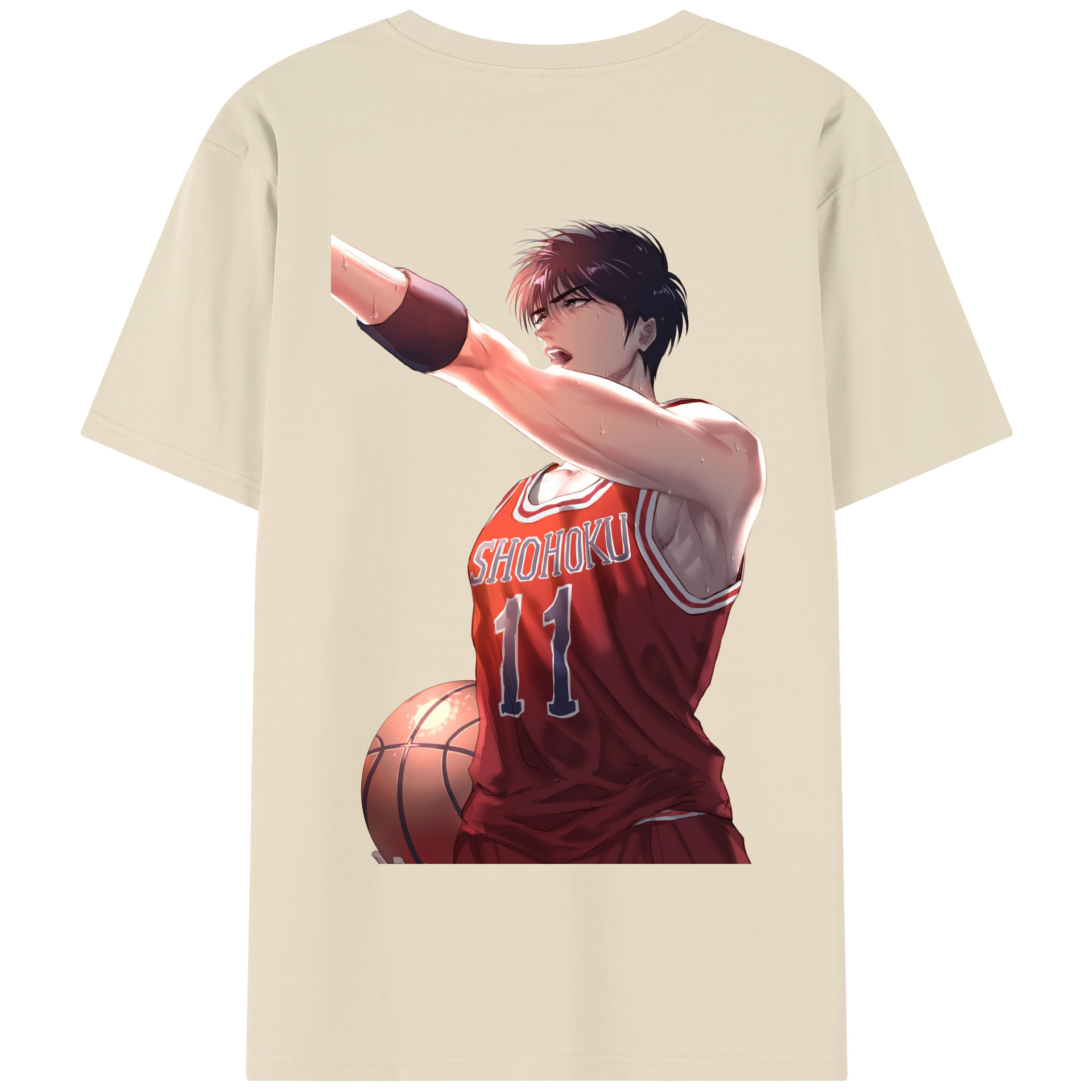 SLAM DUNK／スラムダンク 綿100％半袖Tシャツ（背面プリント）