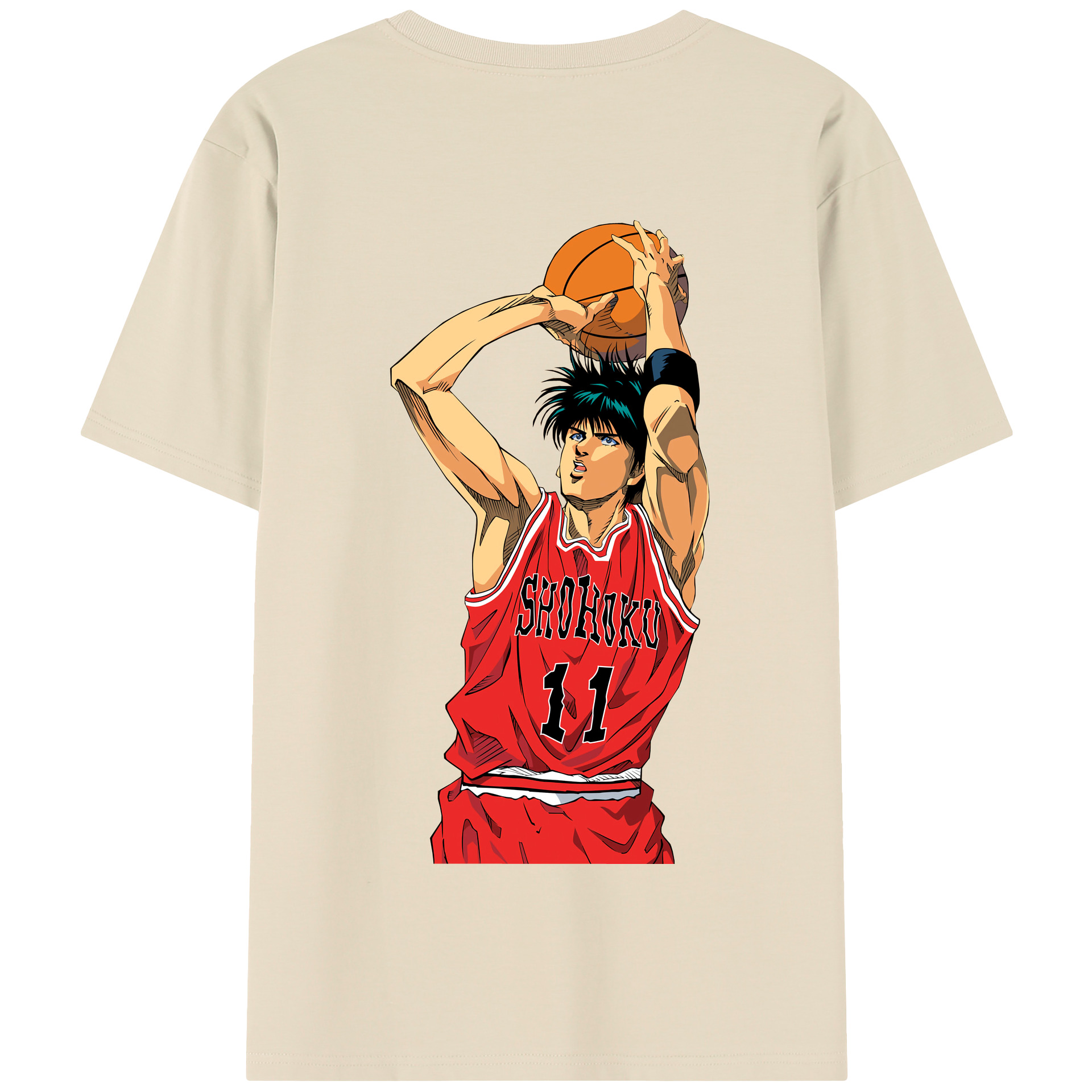 SLAM DUNK／スラムダンク 綿100％半袖Tシャツ（背面プリント）