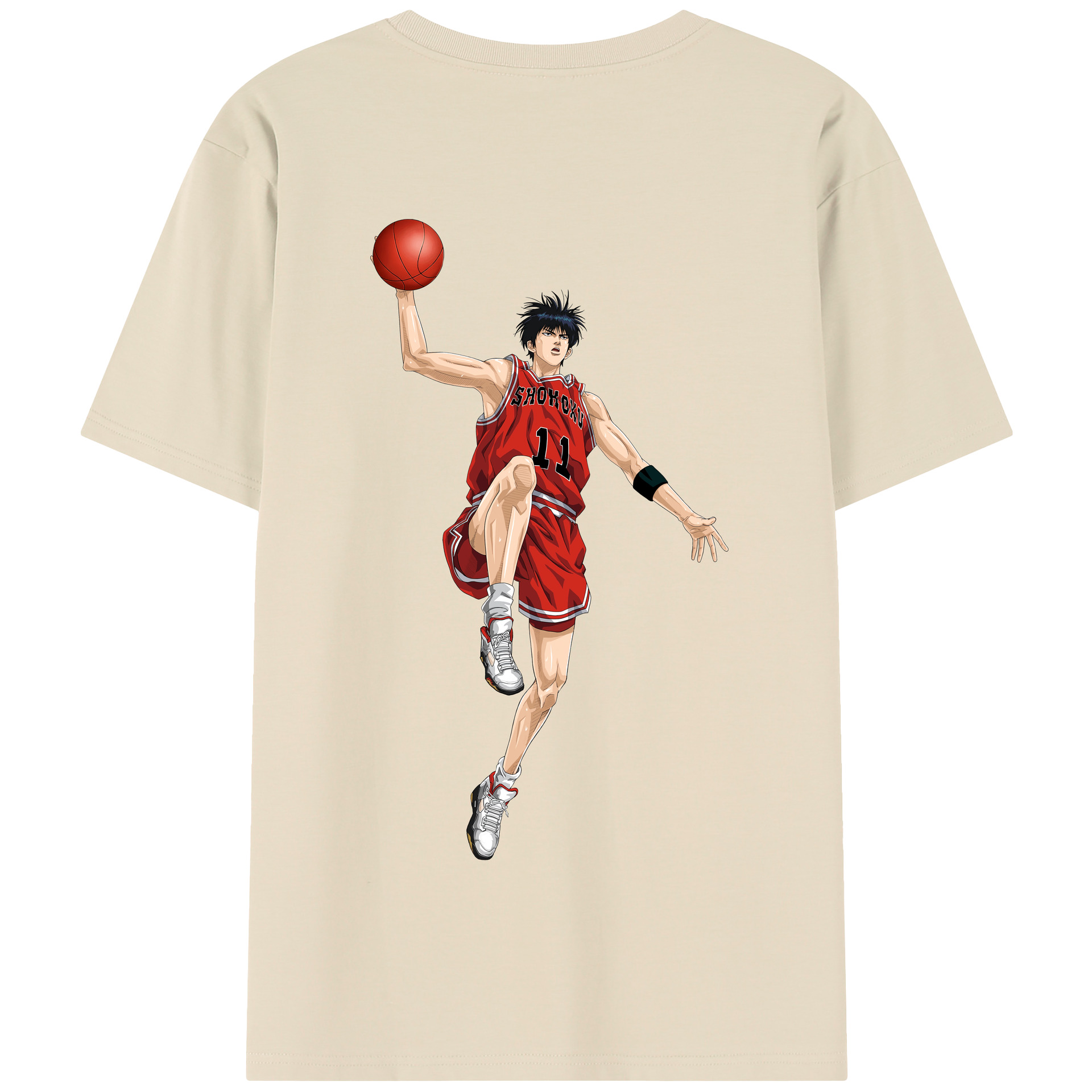 SLAM DUNK／スラムダンク 綿100％半袖Tシャツ（背面プリント）