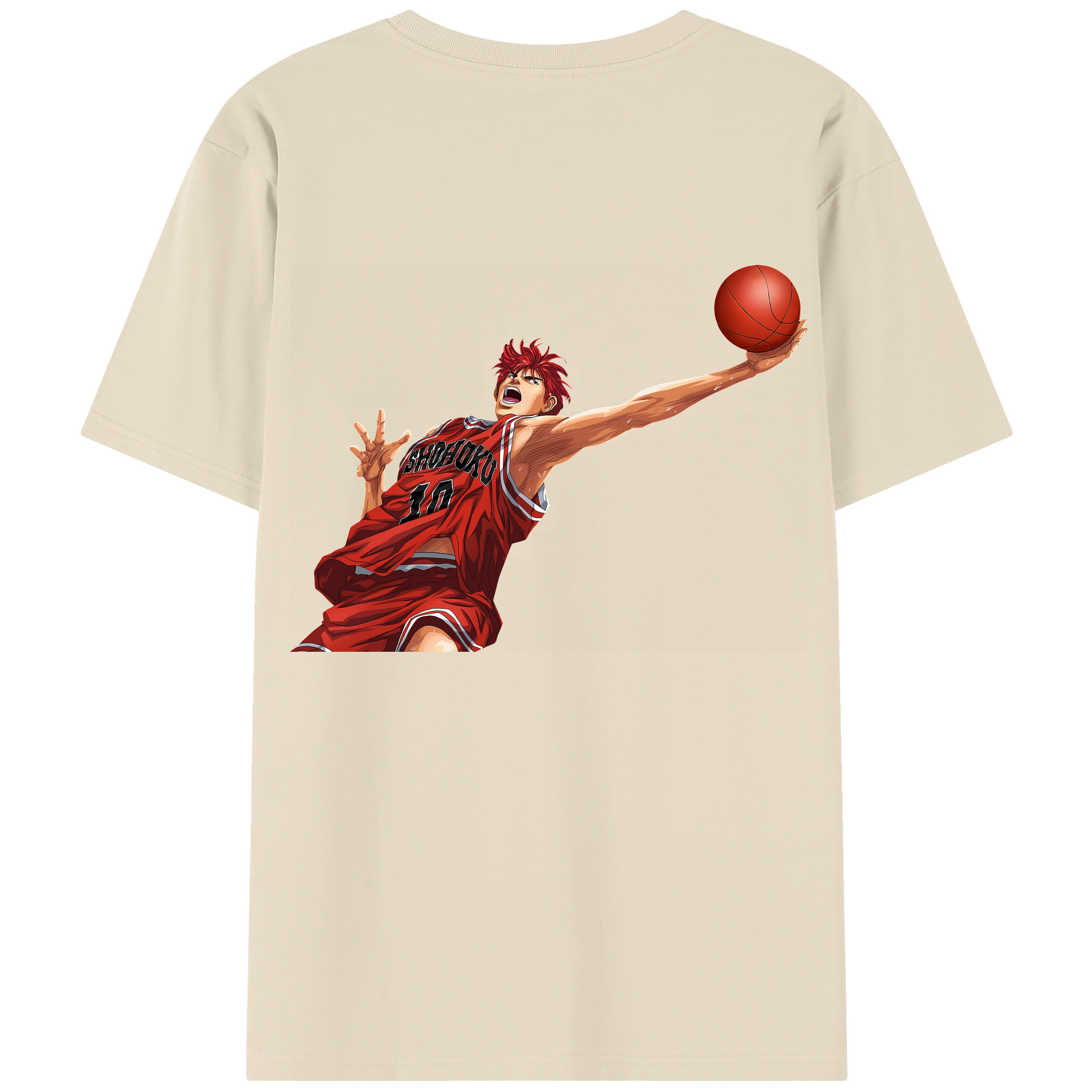 SLAM DUNK／スラムダンク 綿100％半袖Tシャツ（背面プリント）