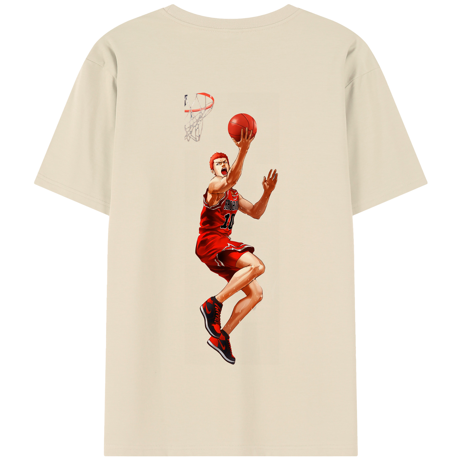 SLAM DUNK／スラムダンク 綿100％半袖Tシャツ（背面プリント）