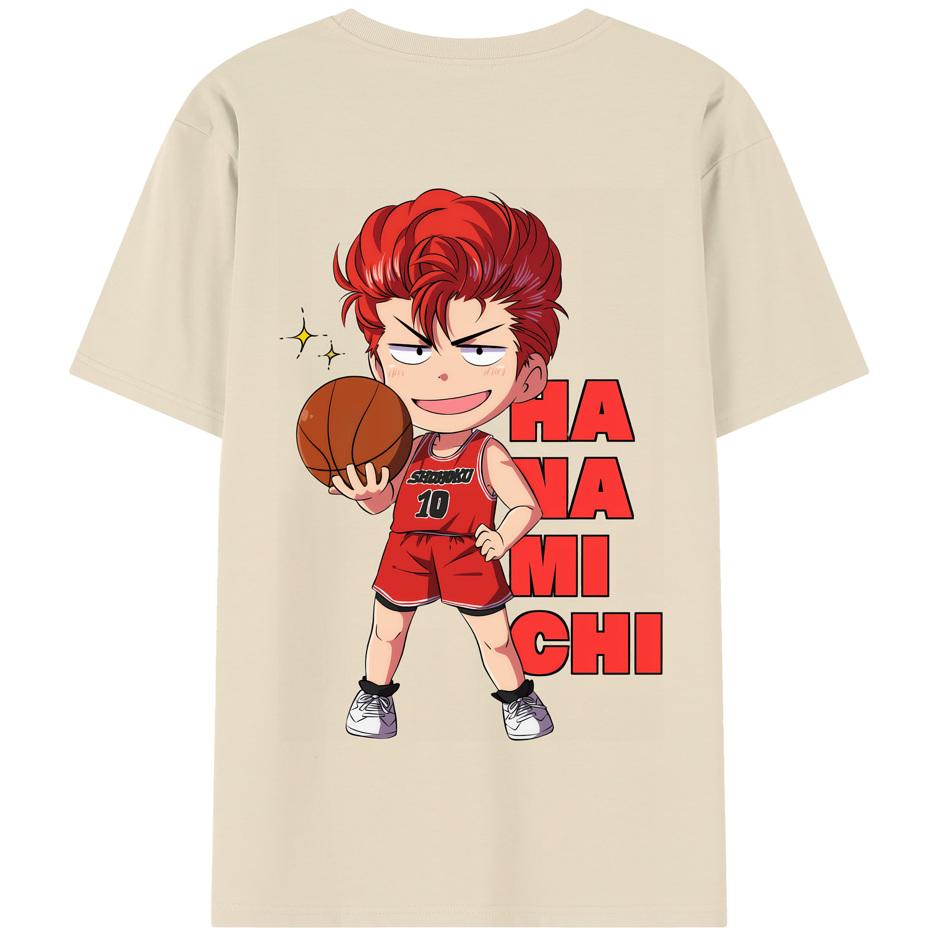 SLAM DUNK／スラムダンク 綿100％半袖Tシャツ（背面プリント）