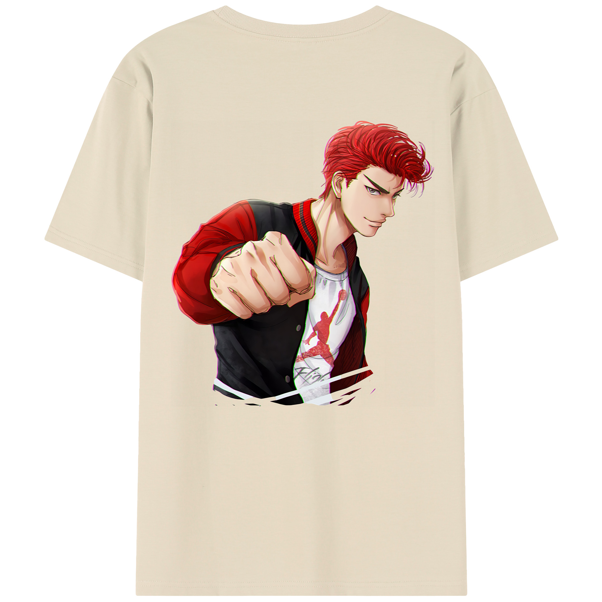SLAM DUNK／スラムダンク 綿100％半袖Tシャツ（背面プリント）