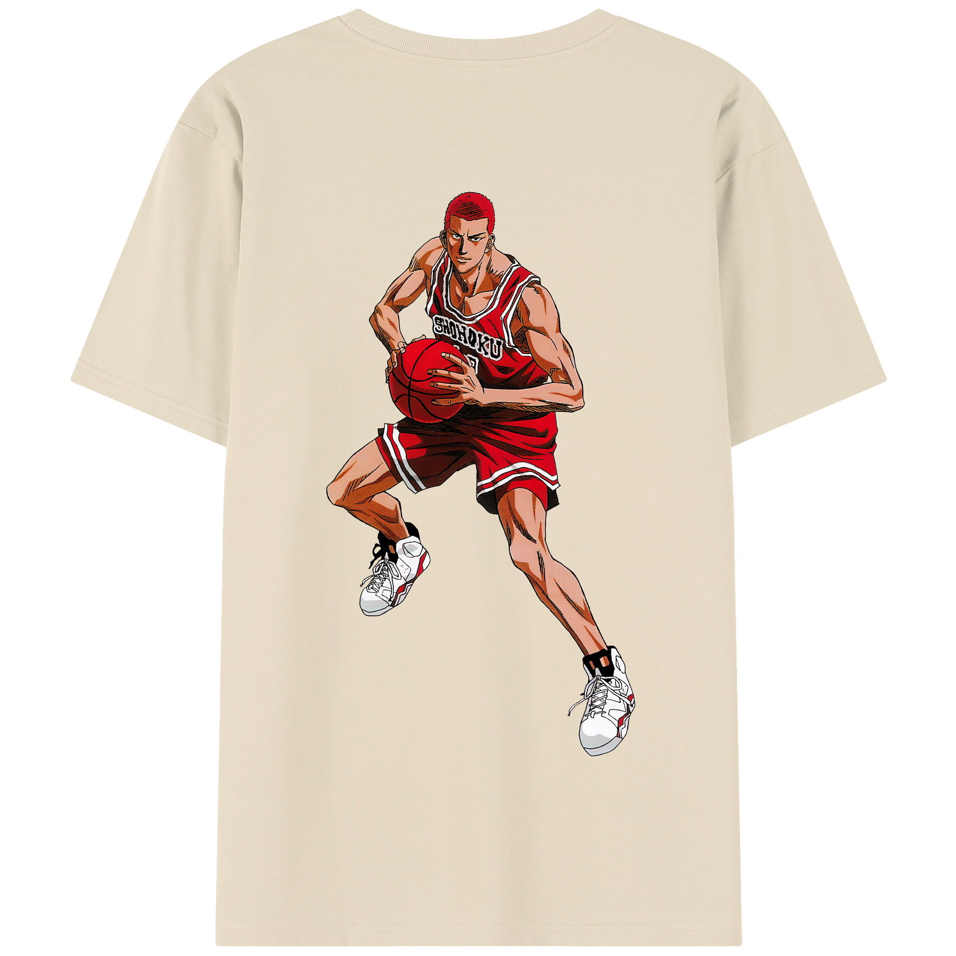 SLAM DUNK／スラムダンク 綿100％半袖Tシャツ（背面プリント）