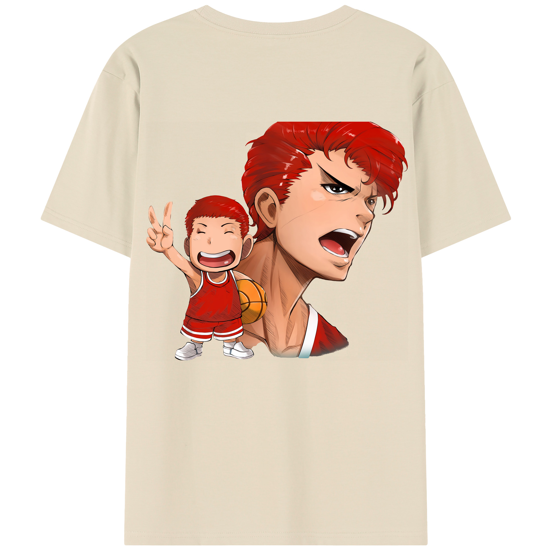 SLAM DUNK／スラムダンク 綿100％半袖Tシャツ（背面プリント）