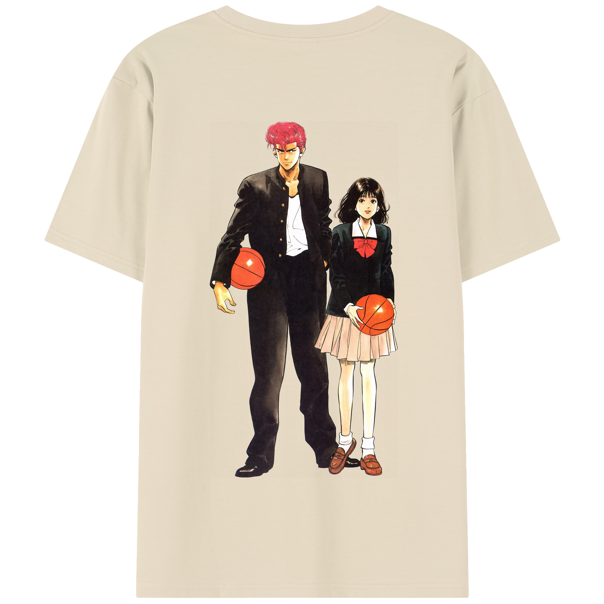 SLAM DUNK／スラムダンク 綿100％半袖Tシャツ（背面プリント）
