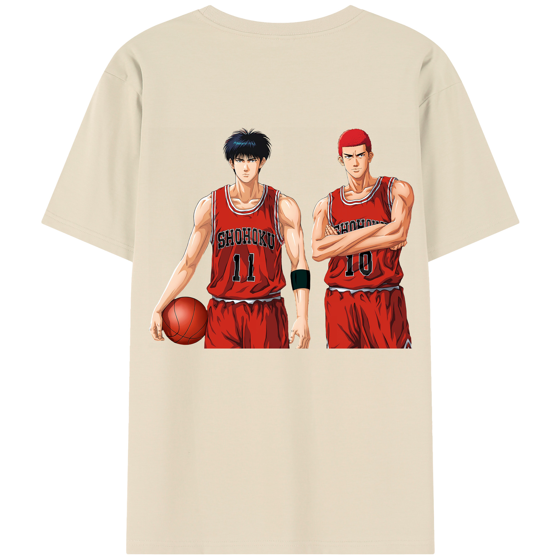 SLAM DUNK／スラムダンク 綿100％半袖Tシャツ（背面プリント）