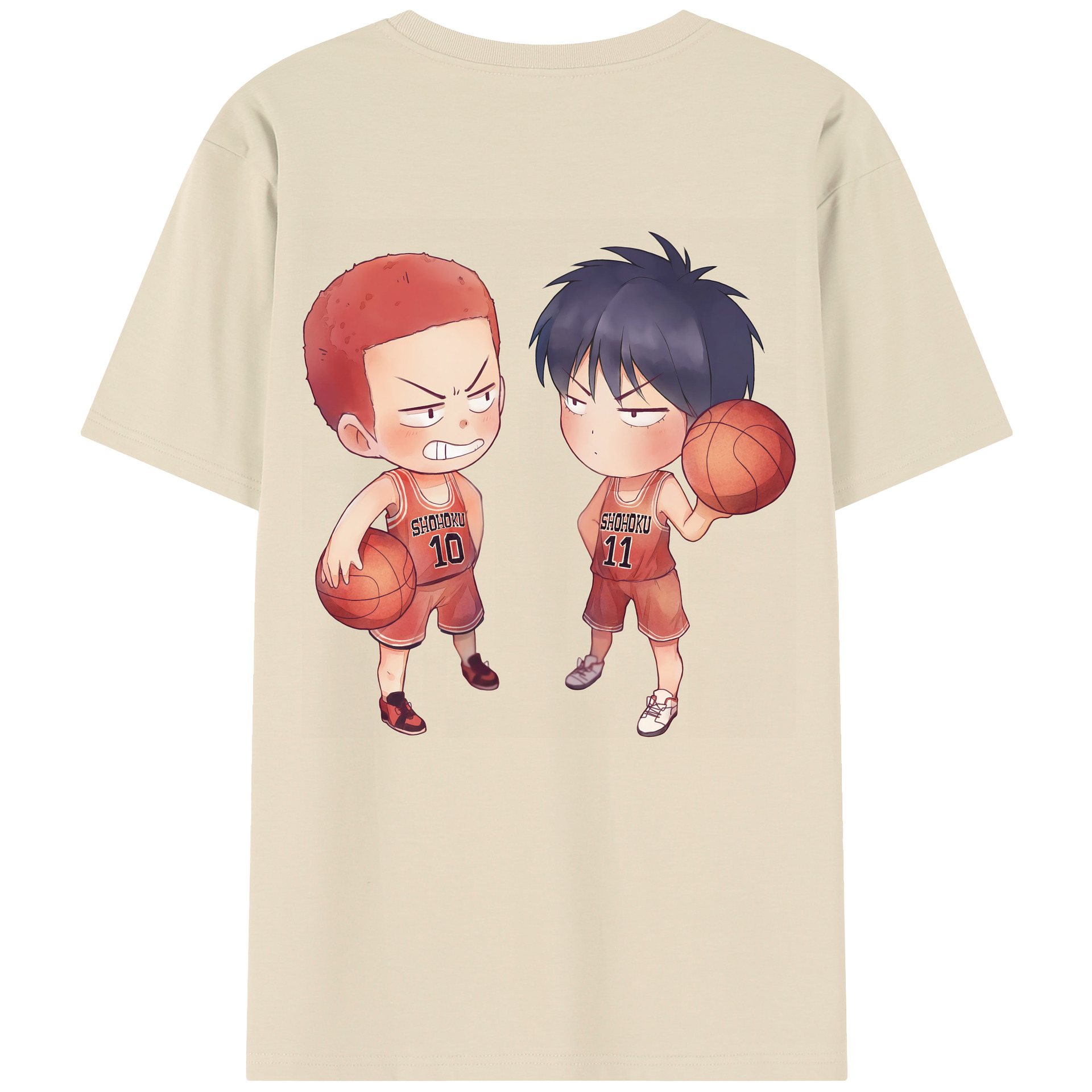 SLAM DUNK／スラムダンク 綿100％半袖Tシャツ（背面プリント）