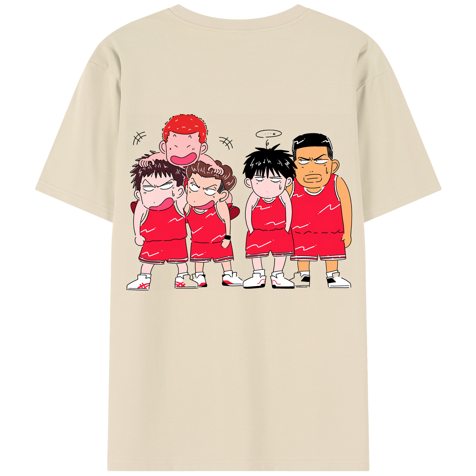 SLAM DUNK／スラムダンク 綿100％半袖Tシャツ（背面プリント）