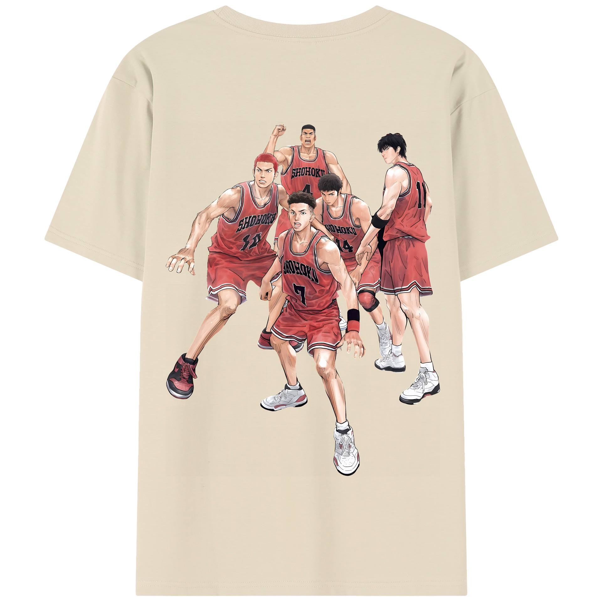 SLAM DUNK／スラムダンク 綿100％半袖Tシャツ（背面プリント）