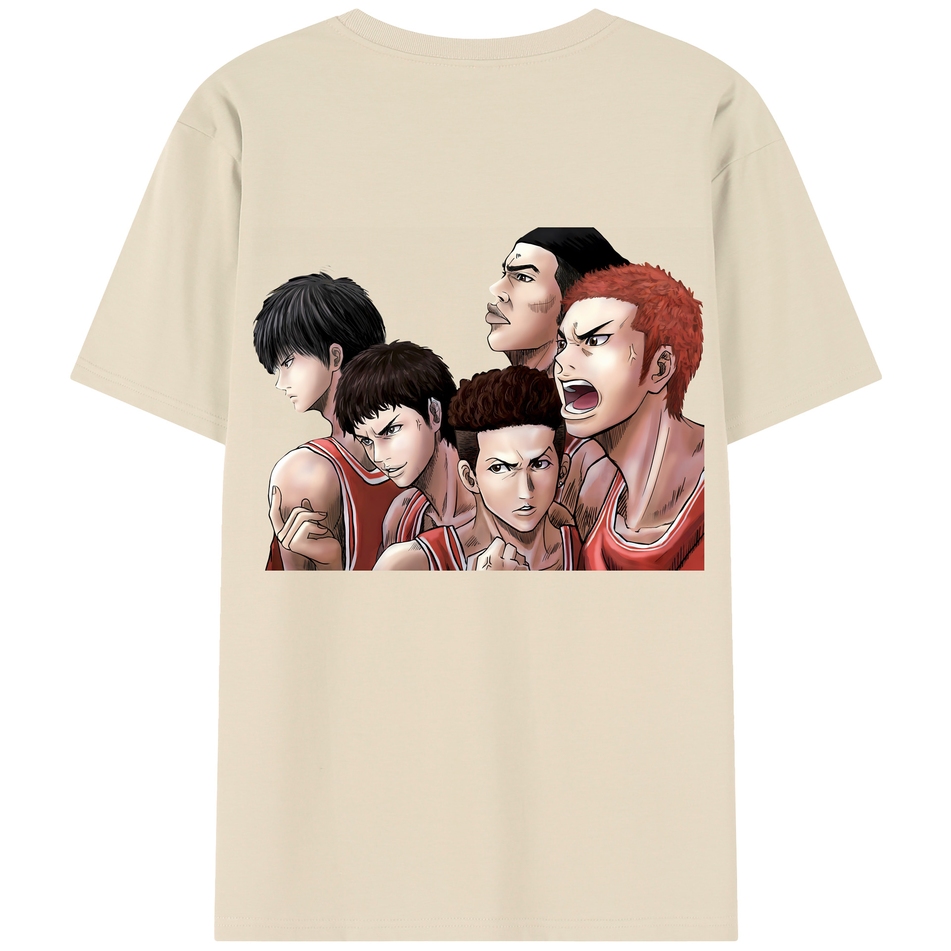 SLAM DUNK／スラムダンク 綿100％半袖Tシャツ（背面プリント）