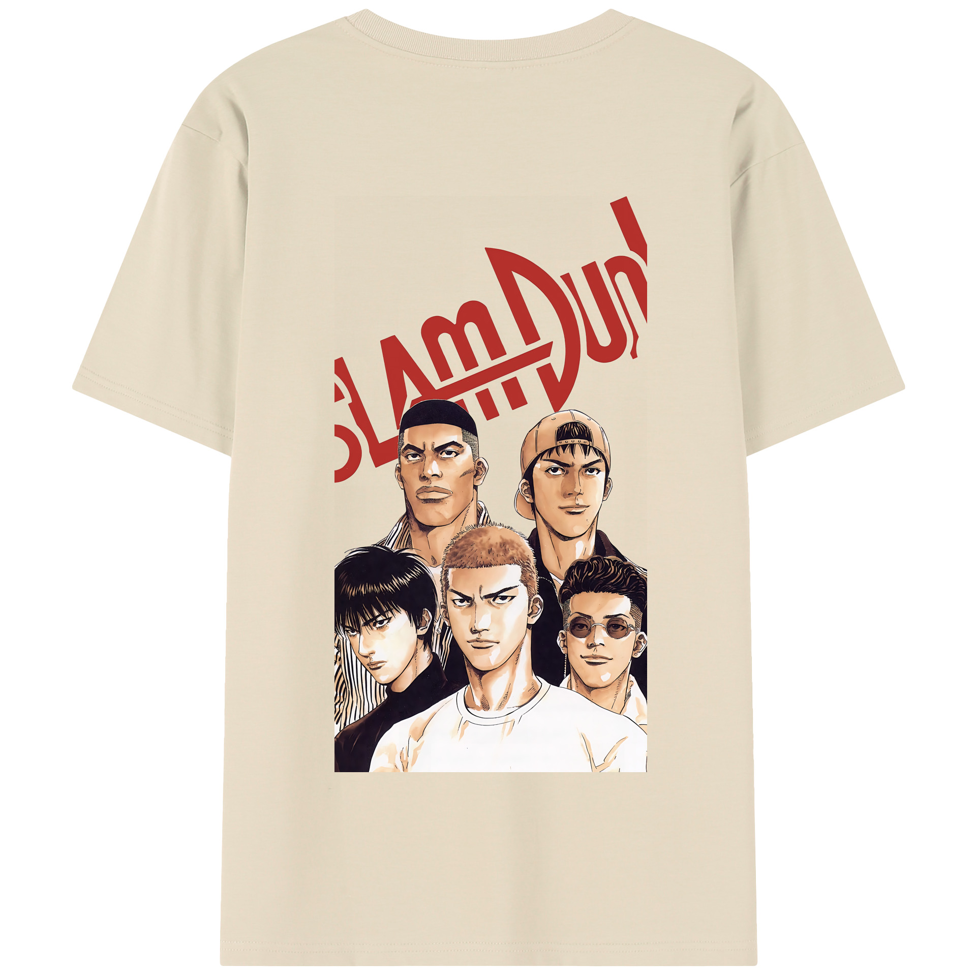 SLAM DUNK／スラムダンク 綿100％半袖Tシャツ（背面プリント）