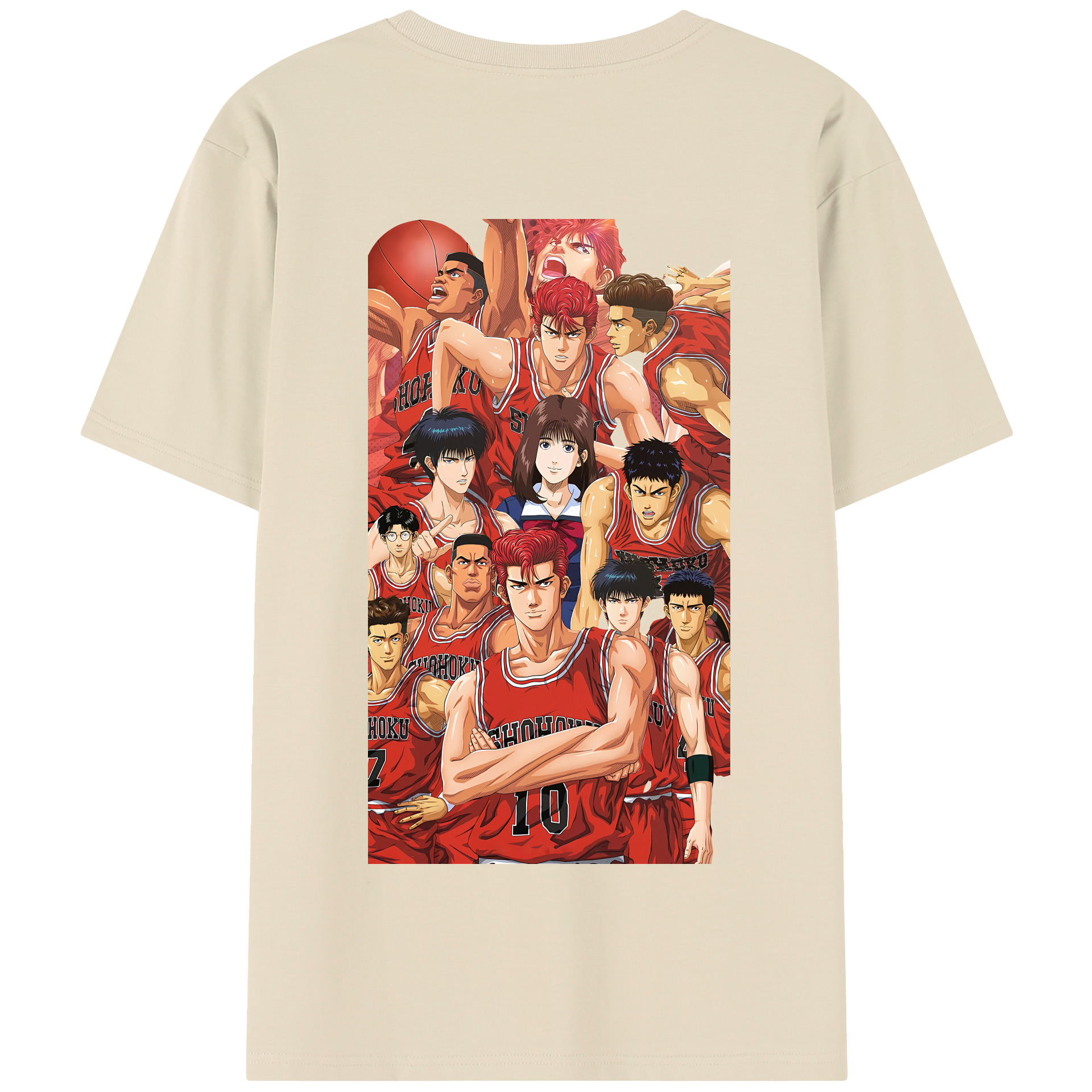 SLAM DUNK／スラムダンク 綿100％半袖Tシャツ（背面プリント）