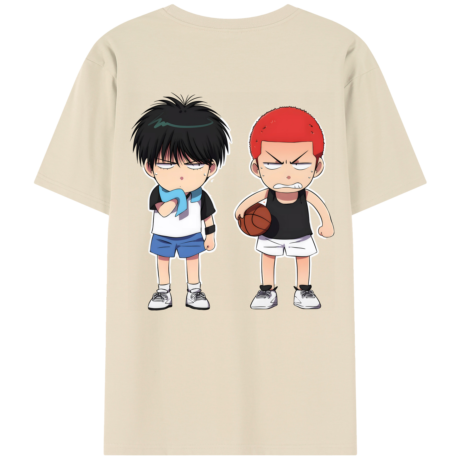SLAM DUNK／スラムダンク 綿100％半袖Tシャツ（背面プリント）