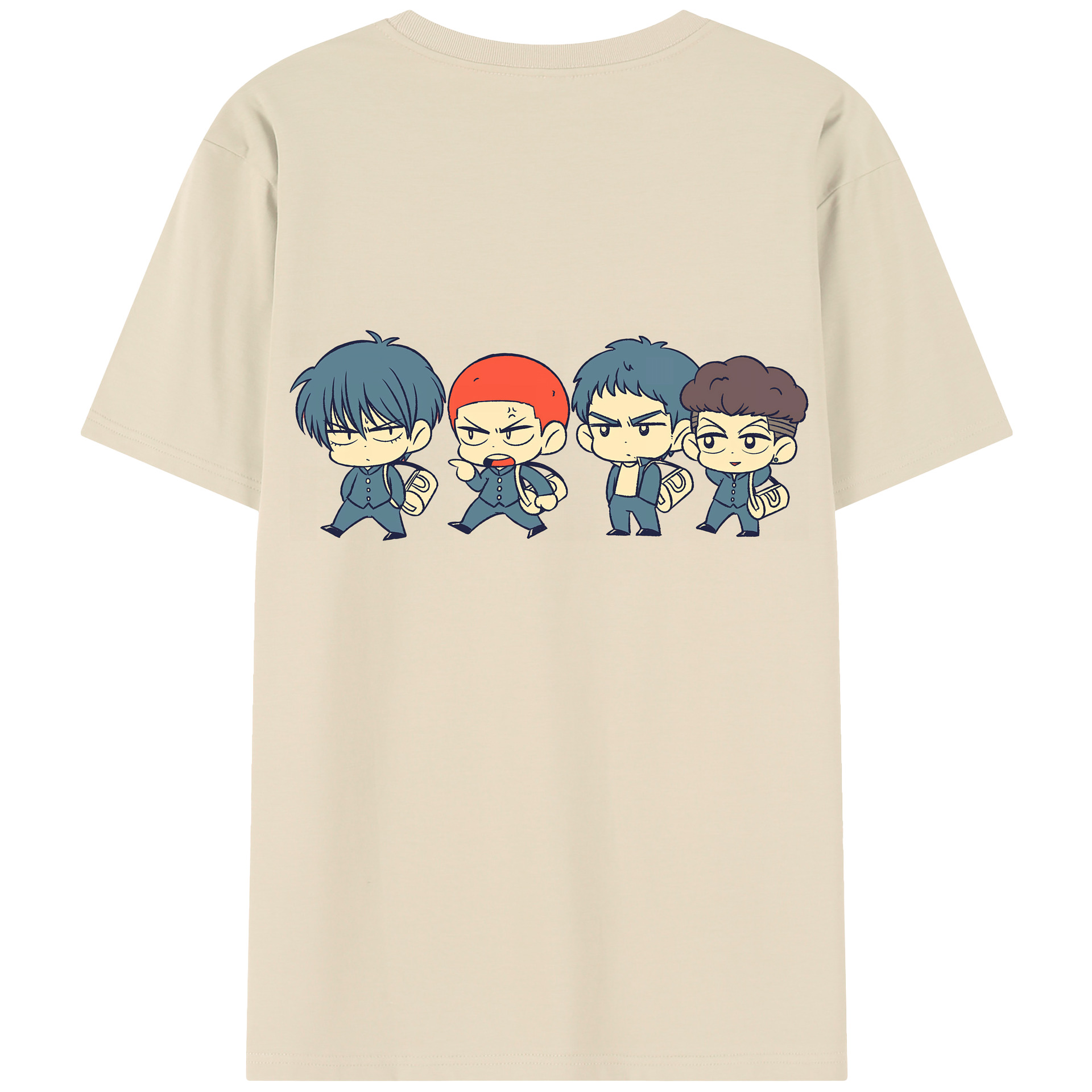 SLAM DUNK／スラムダンク 綿100％半袖Tシャツ（背面プリント）