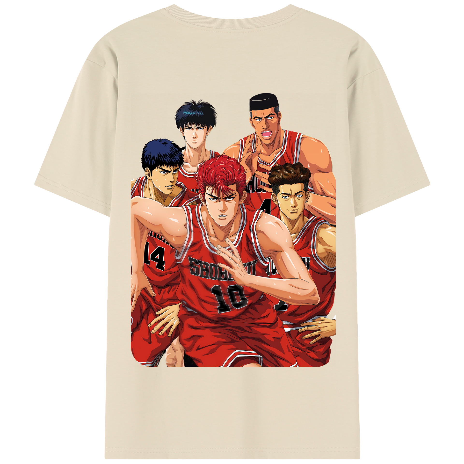 SLAM DUNK／スラムダンク 綿100％半袖Tシャツ（背面プリント）