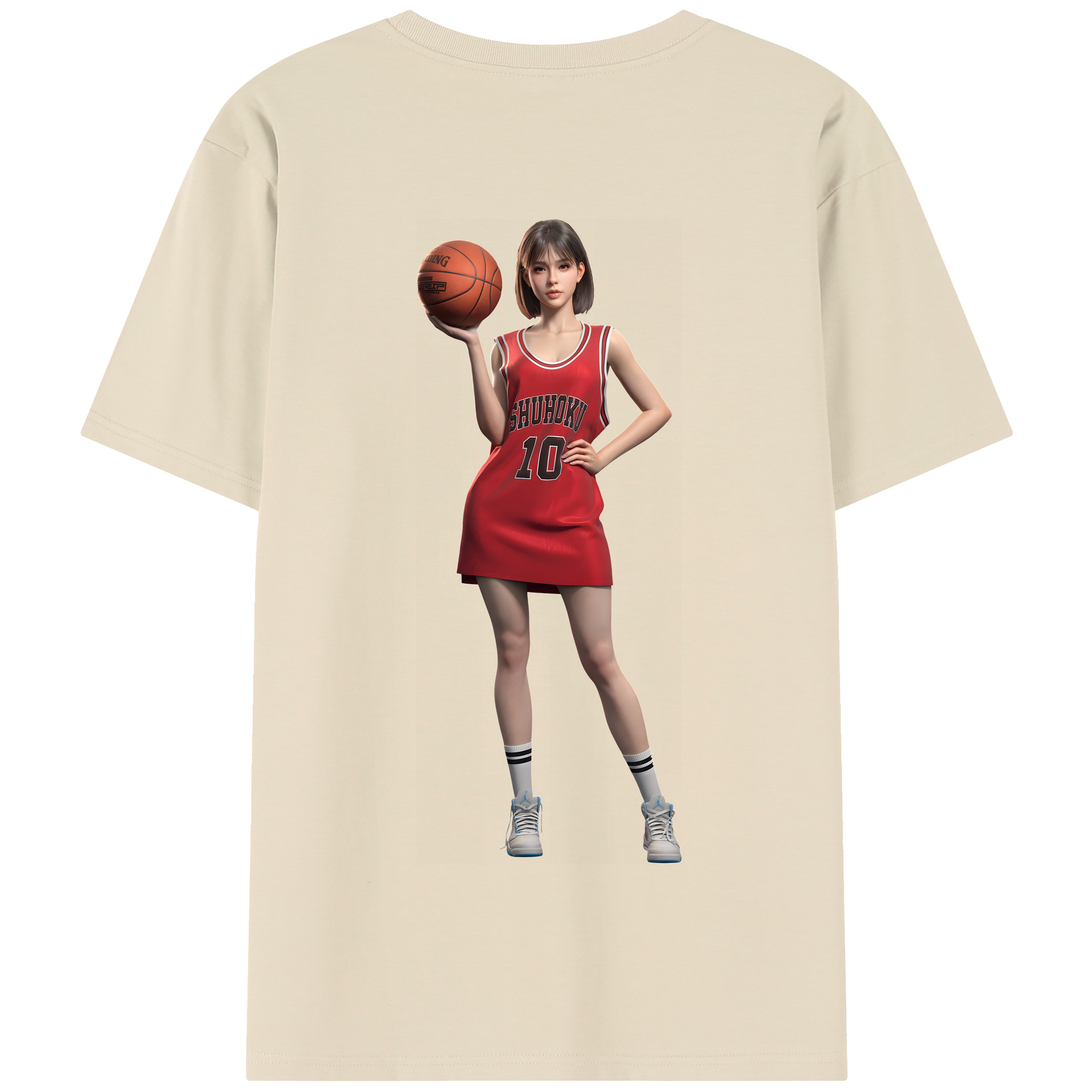 SLAM DUNK／スラムダンク 綿100％半袖Tシャツ（背面プリント）
