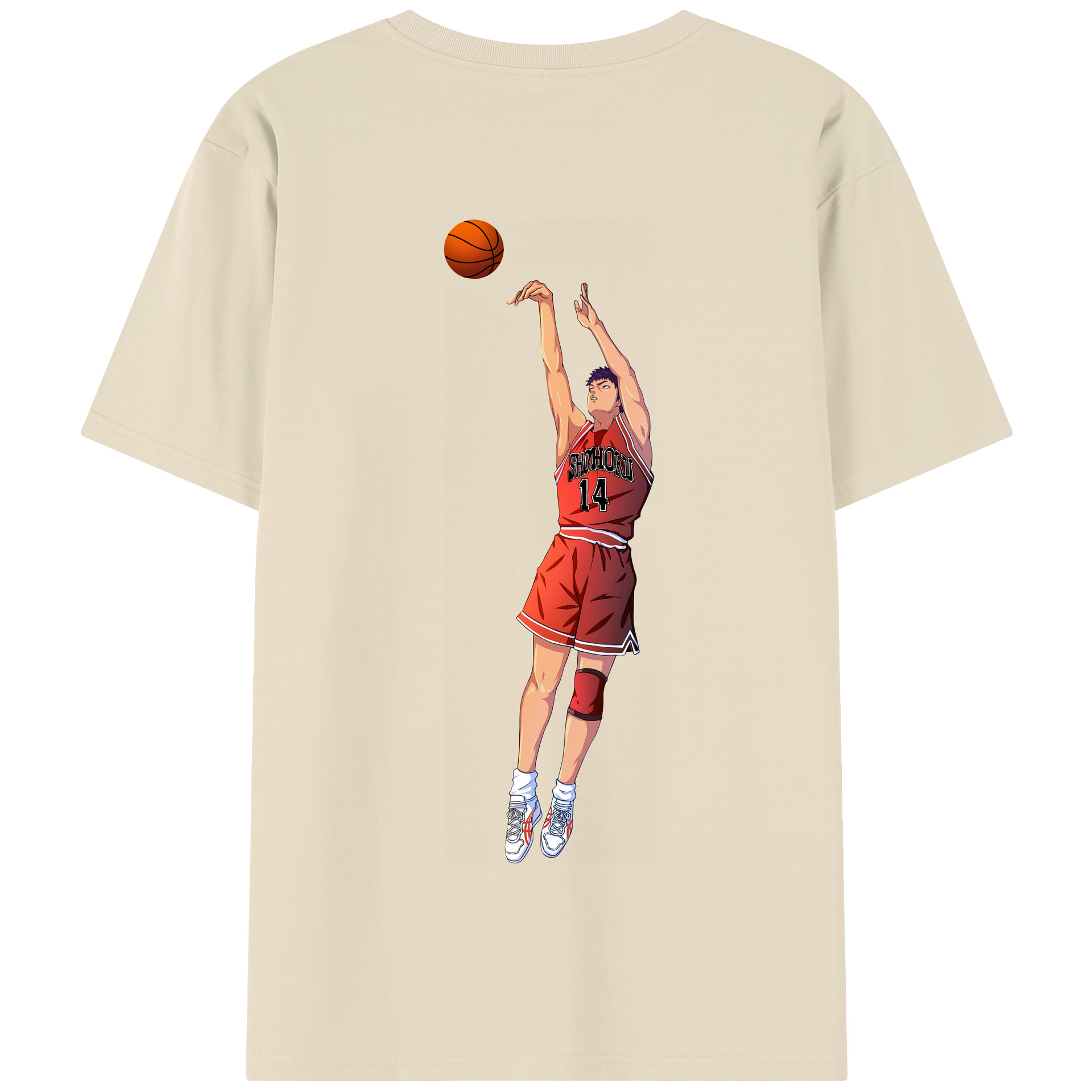 SLAM DUNK／スラムダンク 綿100％半袖Tシャツ（背面プリント）