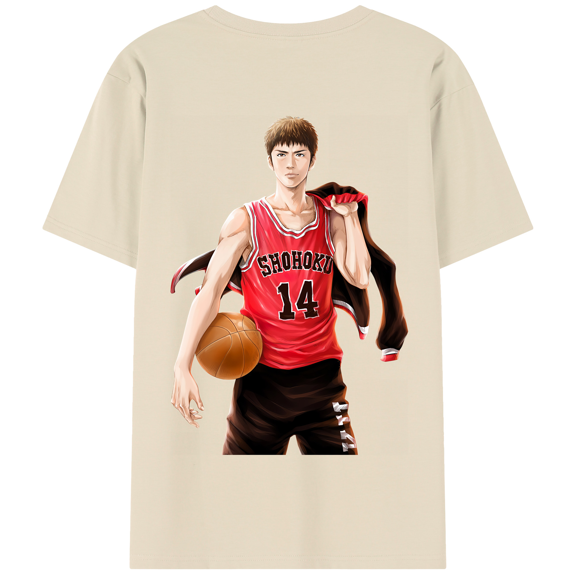 SLAM DUNK／スラムダンク 綿100％半袖Tシャツ（背面プリント）