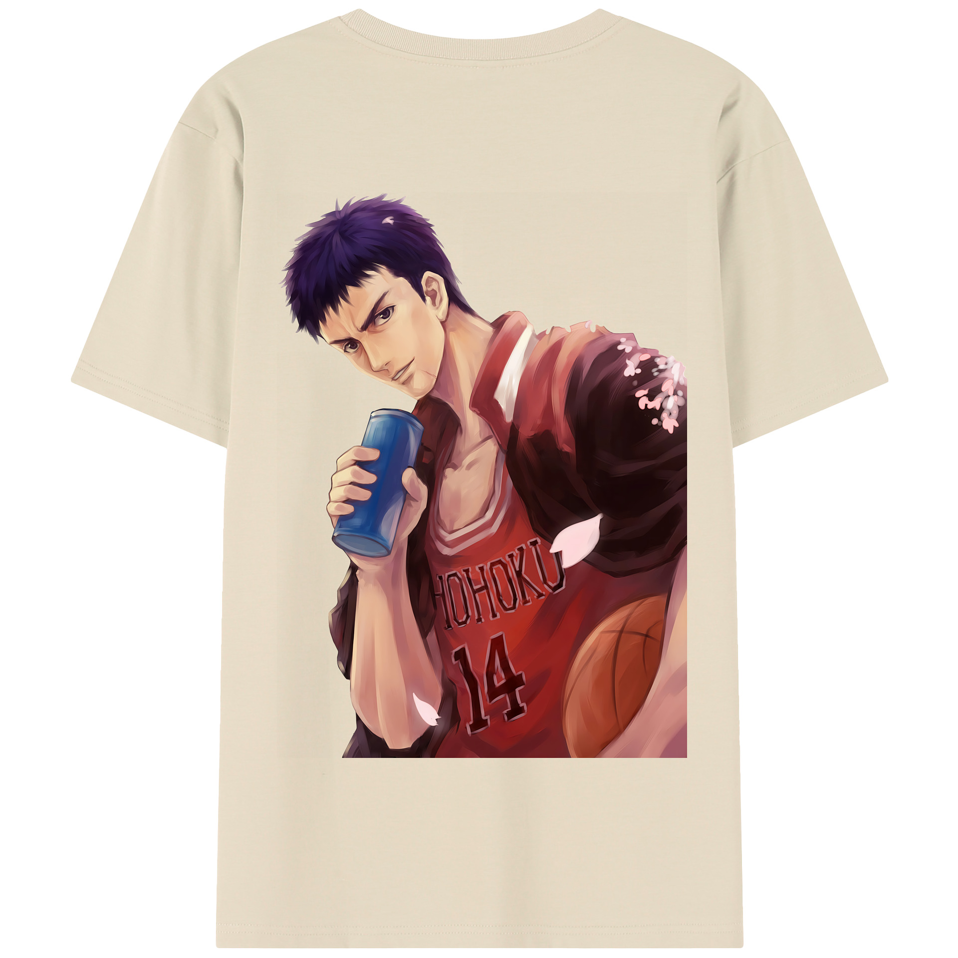 SLAM DUNK／スラムダンク 綿100％半袖Tシャツ（背面プリント）
