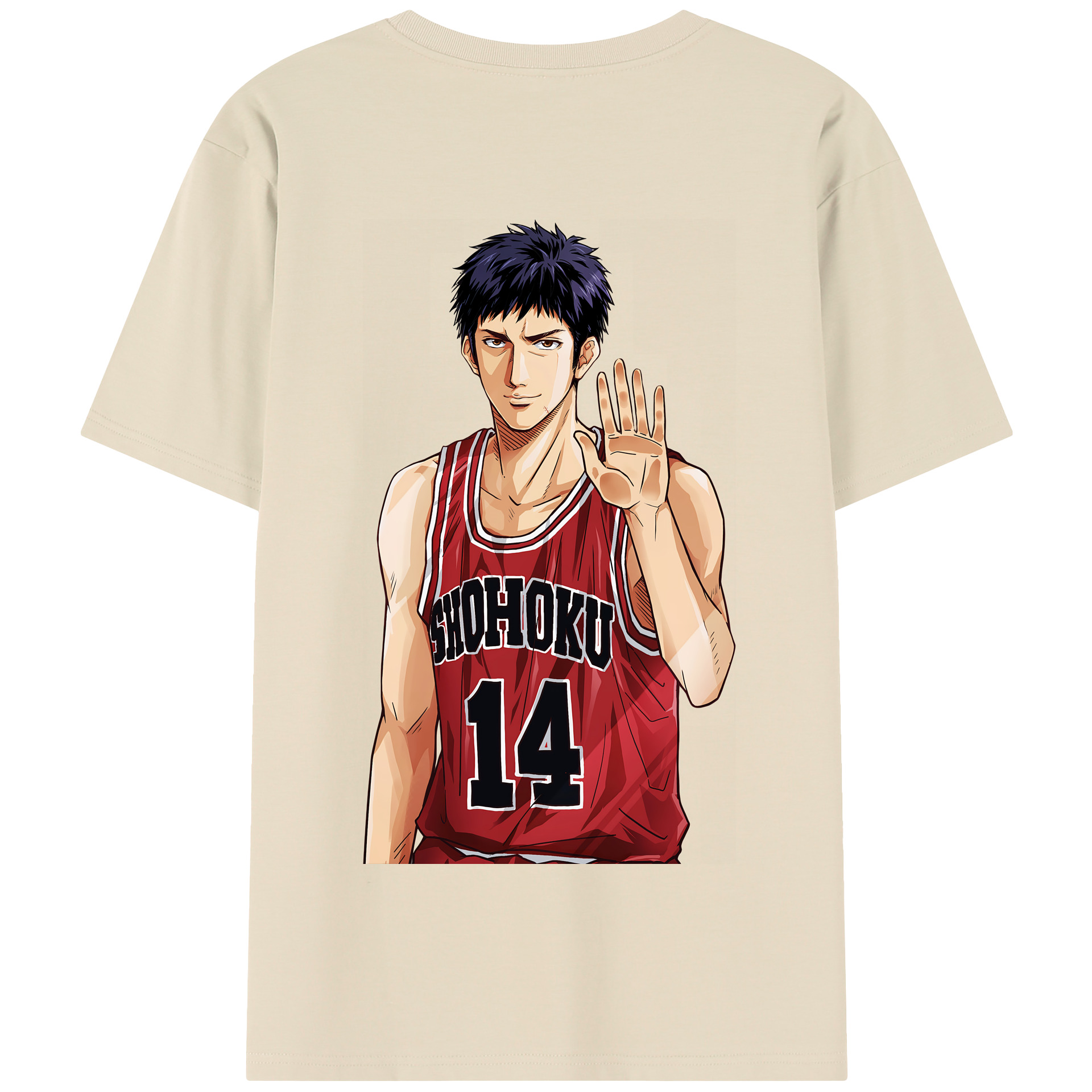 SLAM DUNK／スラムダンク 綿100％半袖Tシャツ（背面プリント）