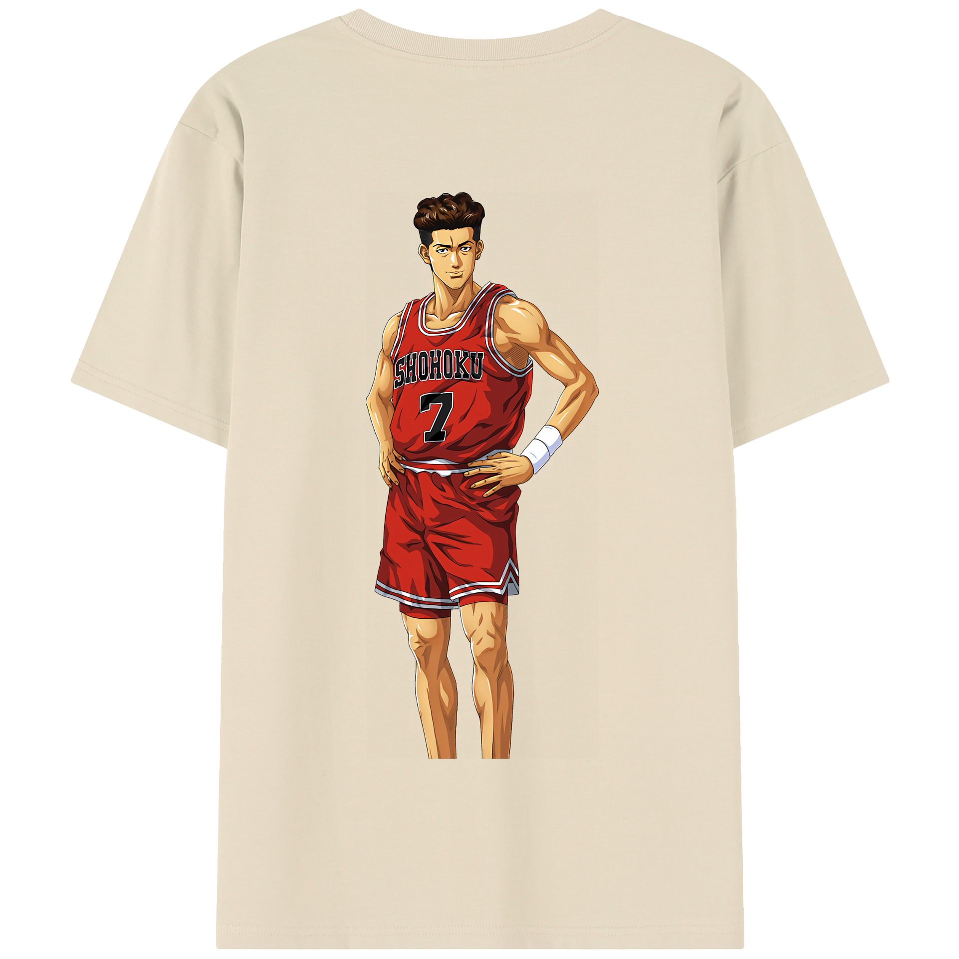 SLAM DUNK／スラムダンク 綿100％半袖Tシャツ（背面プリント）