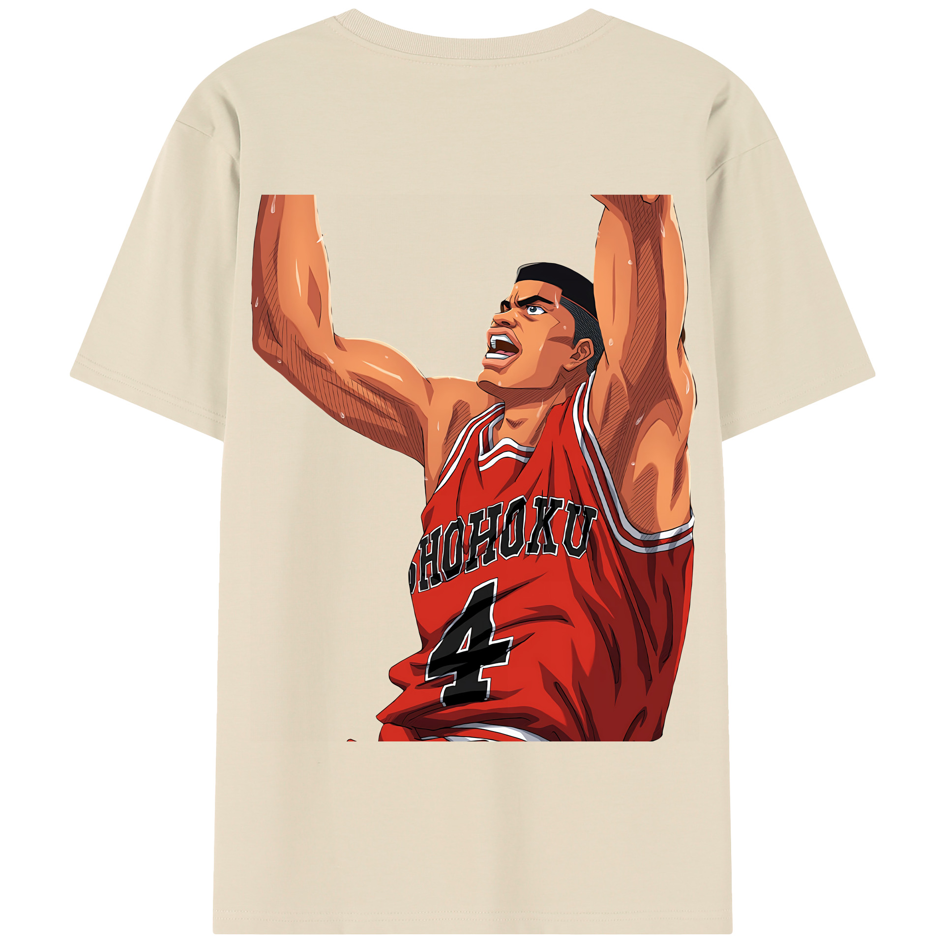 SLAM DUNK／スラムダンク 綿100％半袖Tシャツ（背面プリント）