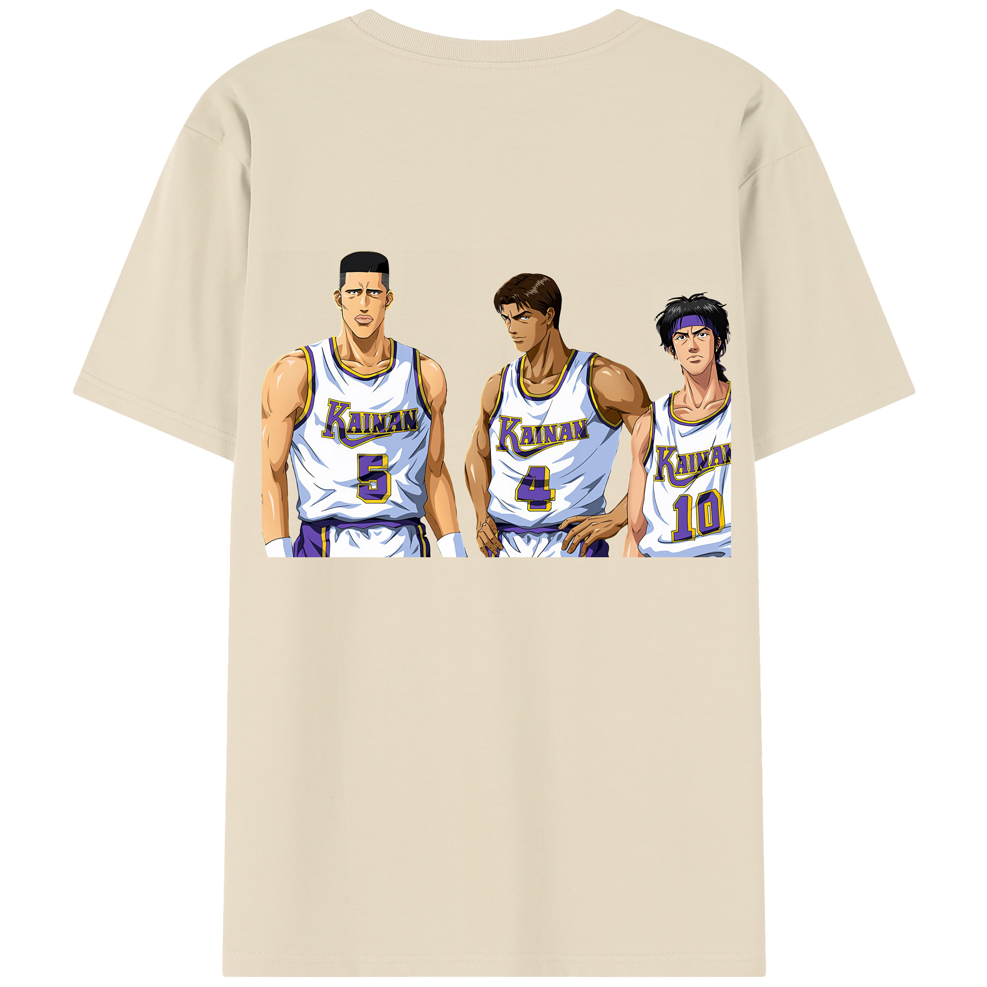 SLAM DUNK／スラムダンク 綿100％半袖Tシャツ（背面プリント）