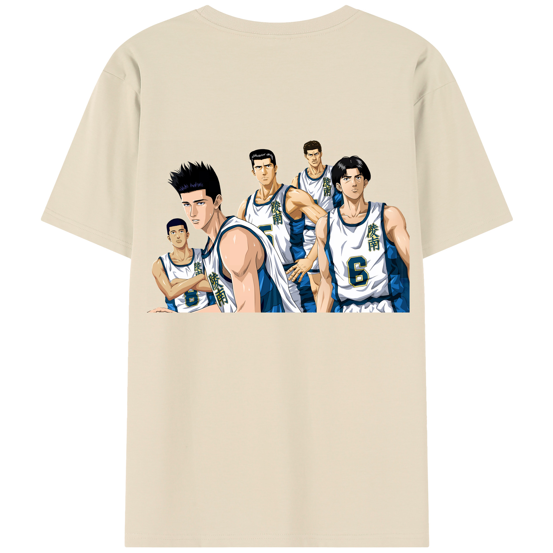 SLAM DUNK／スラムダンク 綿100％半袖Tシャツ（背面プリント）
