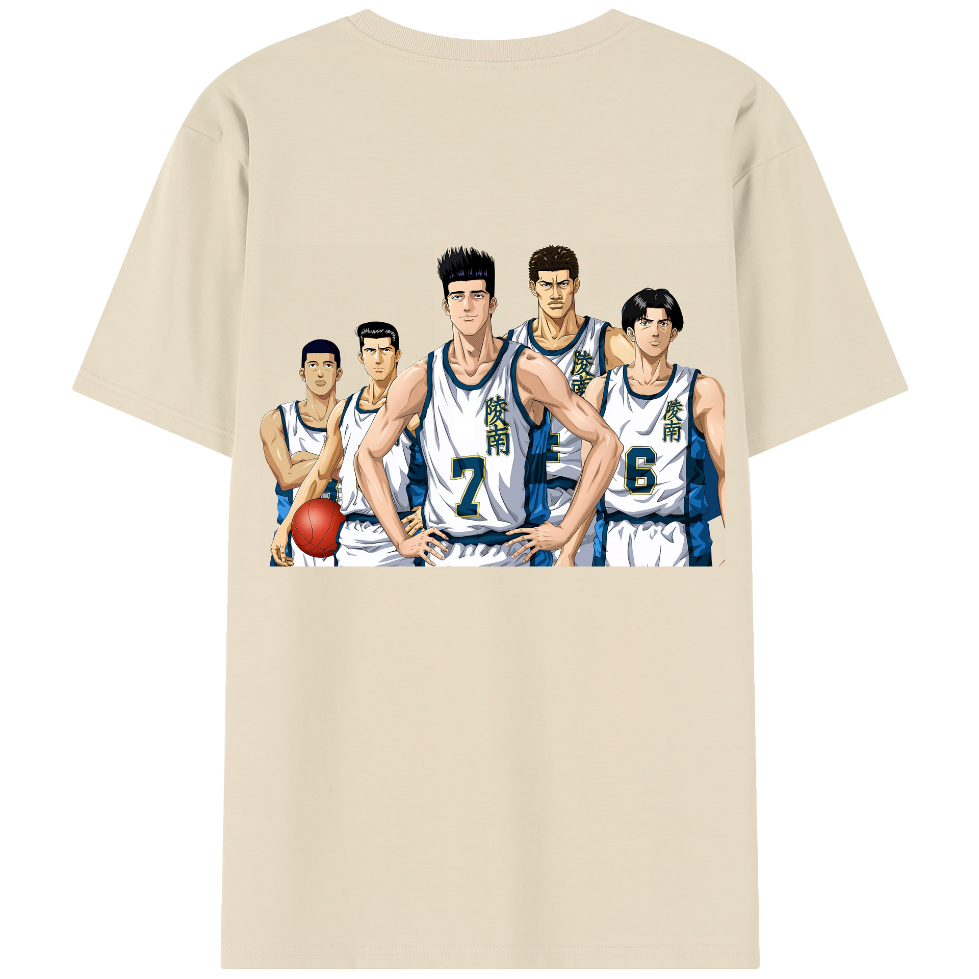 SLAM DUNK／スラムダンク 綿100％半袖Tシャツ（背面プリント）