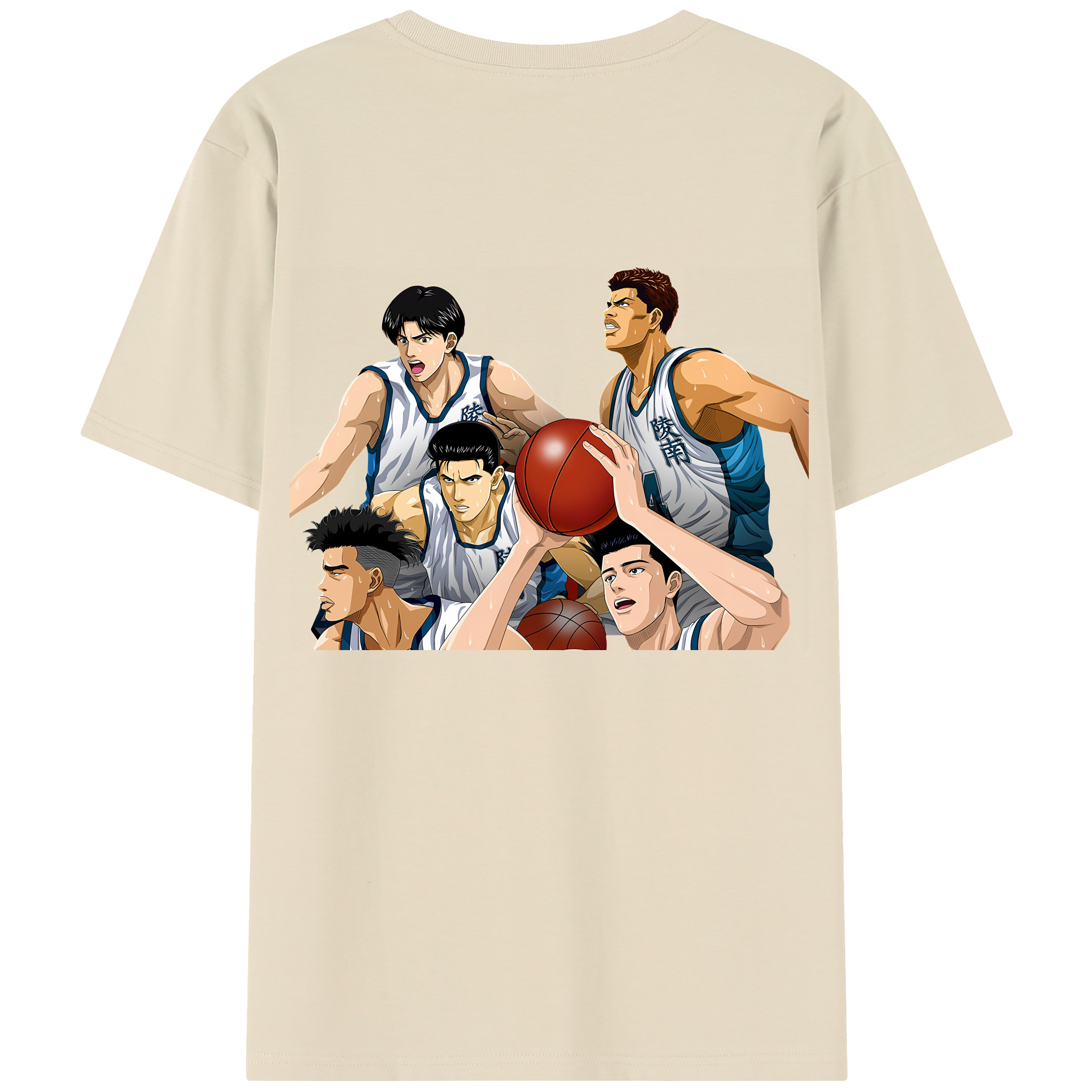SLAM DUNK／スラムダンク 綿100％半袖Tシャツ（背面プリント）