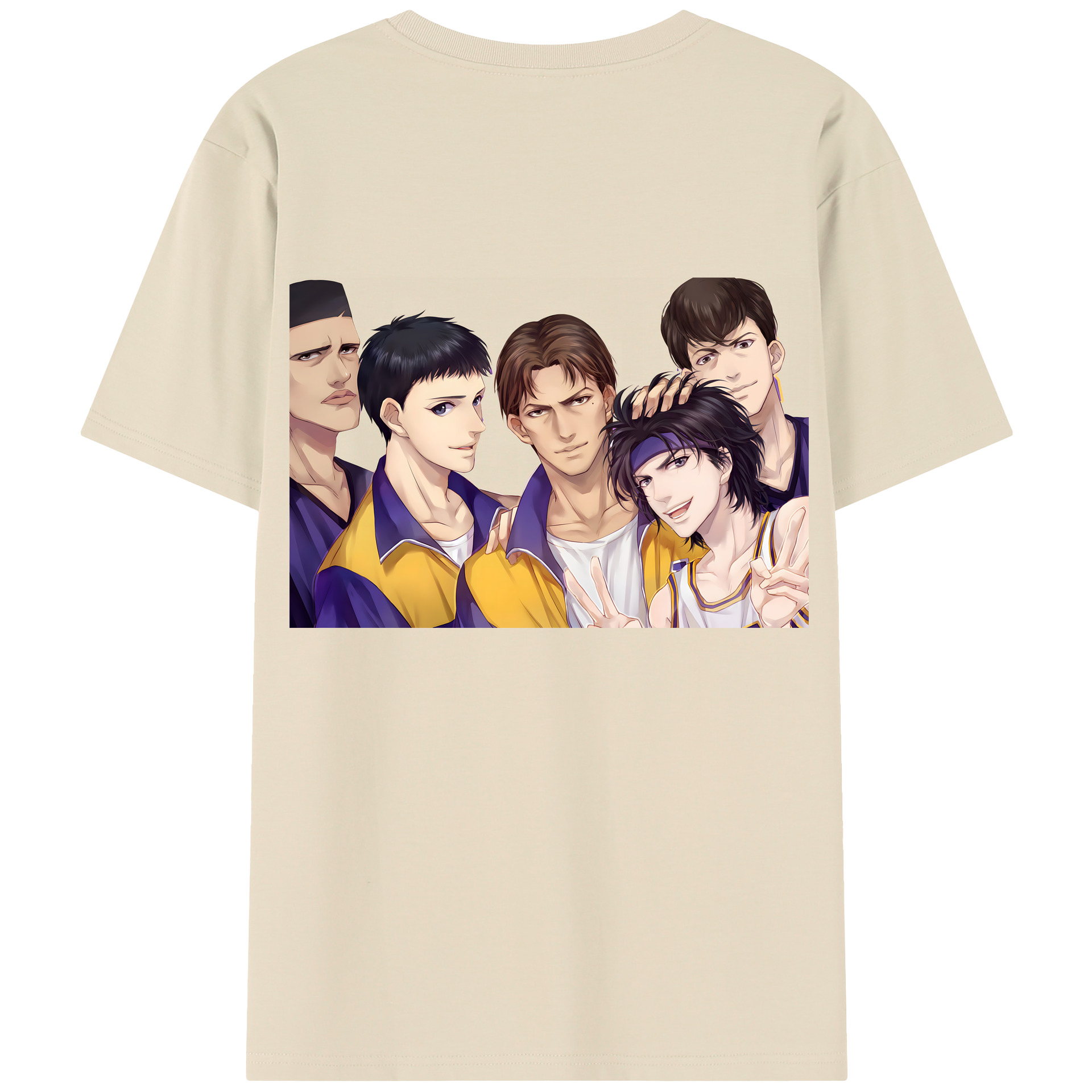 SLAM DUNK／スラムダンク 綿100％半袖Tシャツ（背面プリント）