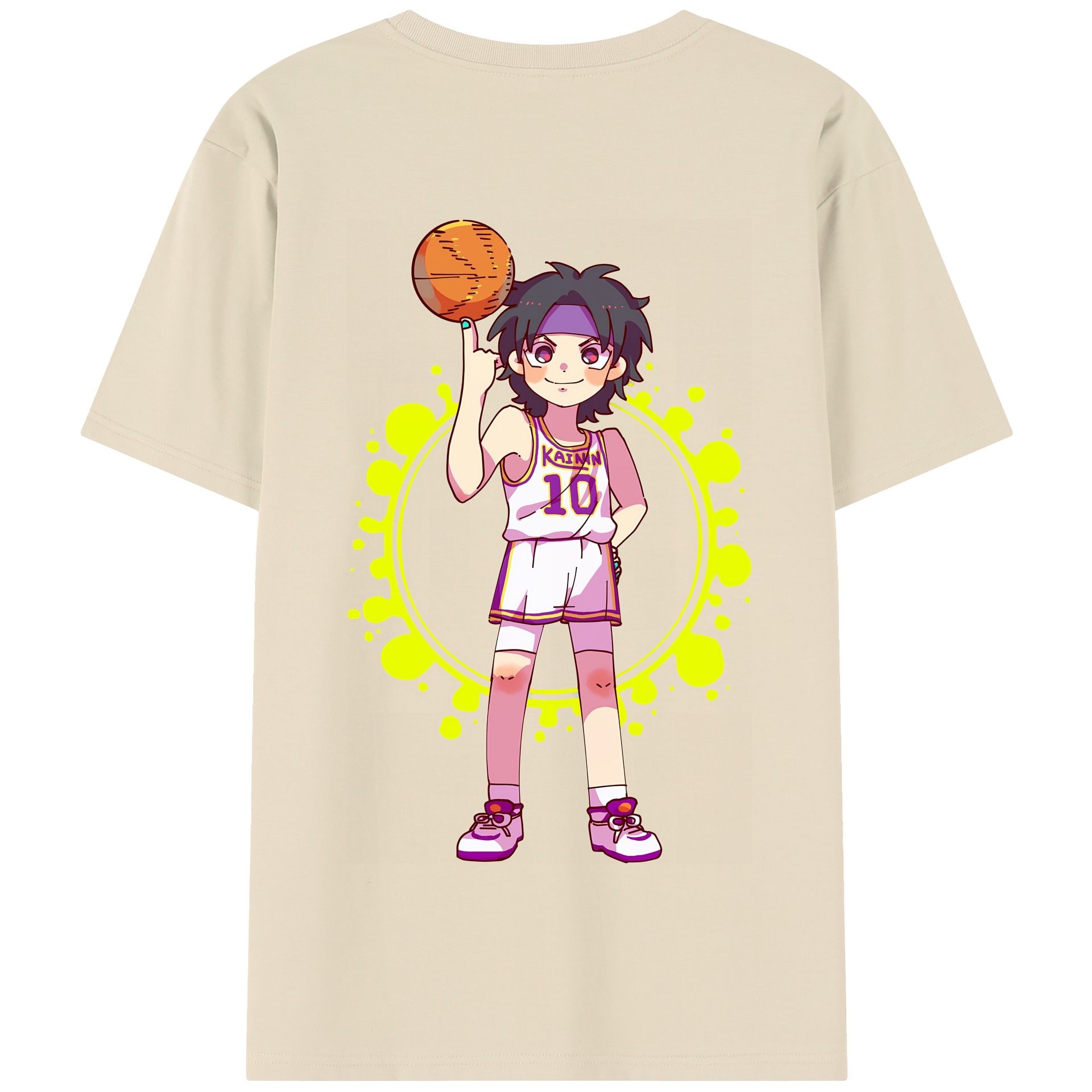 SLAM DUNK／スラムダンク 綿100％半袖Tシャツ（背面プリント）