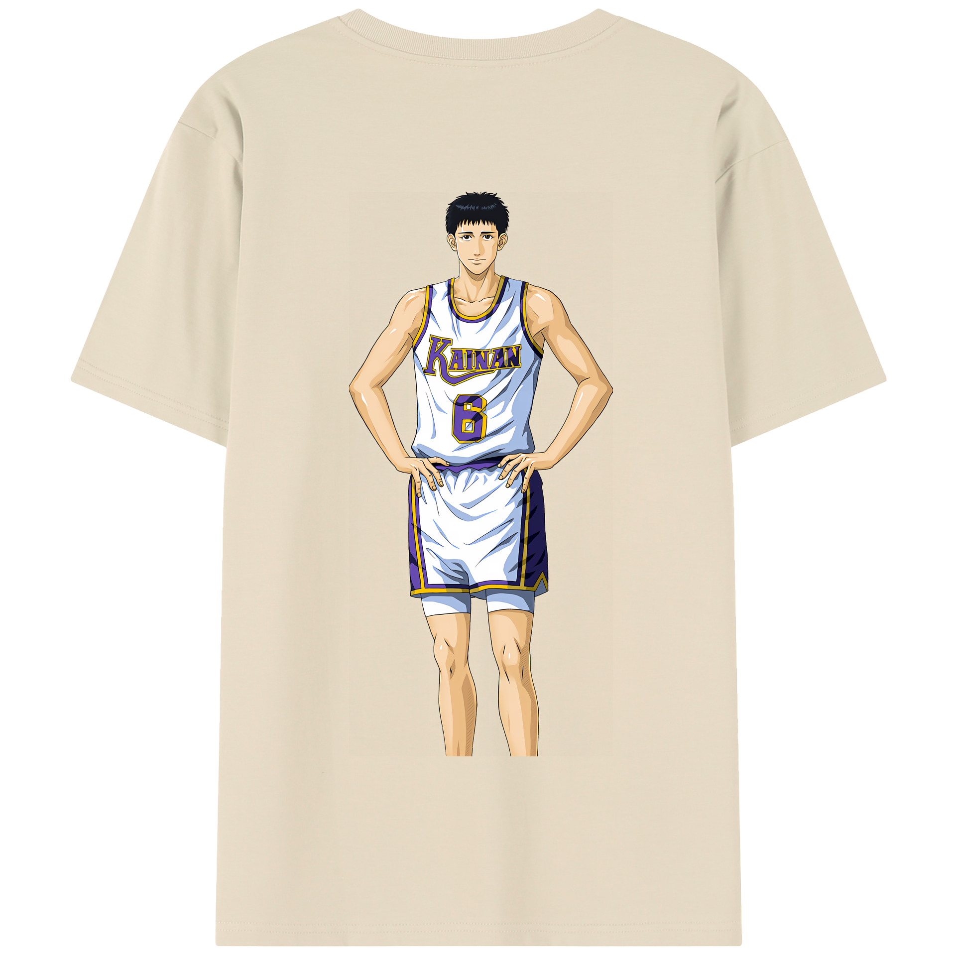 SLAM DUNK／スラムダンク 綿100％半袖Tシャツ（背面プリント）