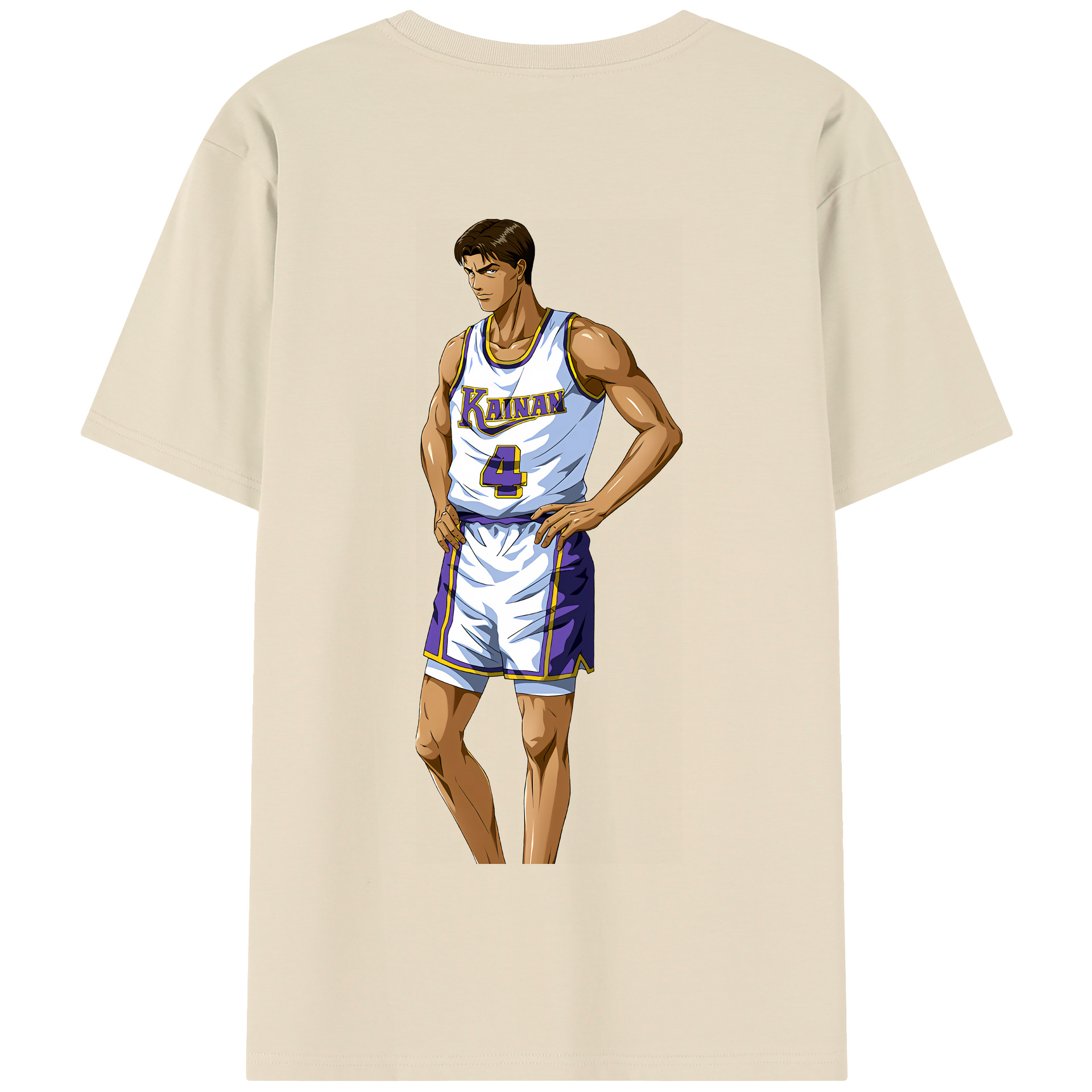 SLAM DUNK／スラムダンク 綿100％半袖Tシャツ（背面プリント）