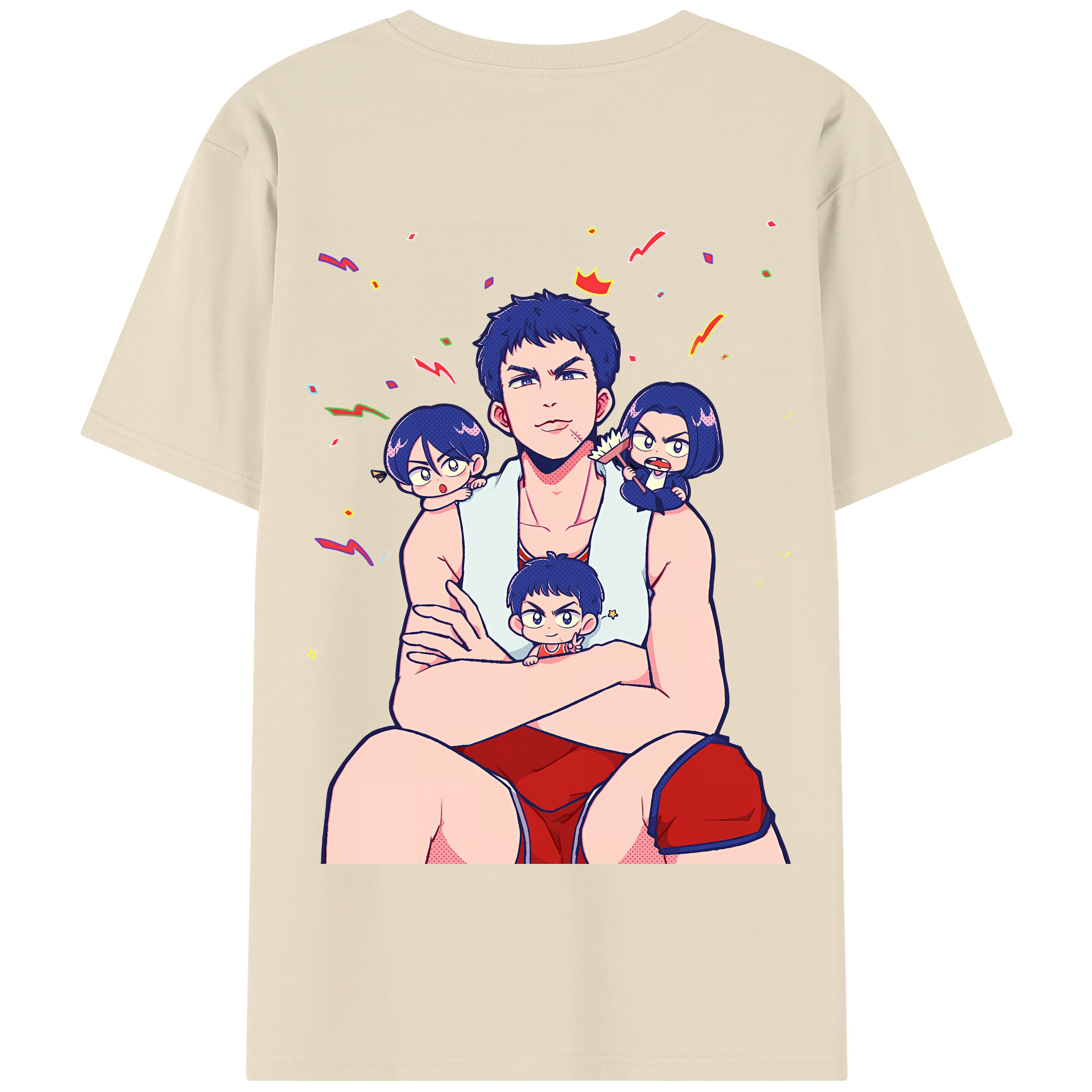 SLAM DUNK／スラムダンク 綿100％半袖Tシャツ（背面プリント）