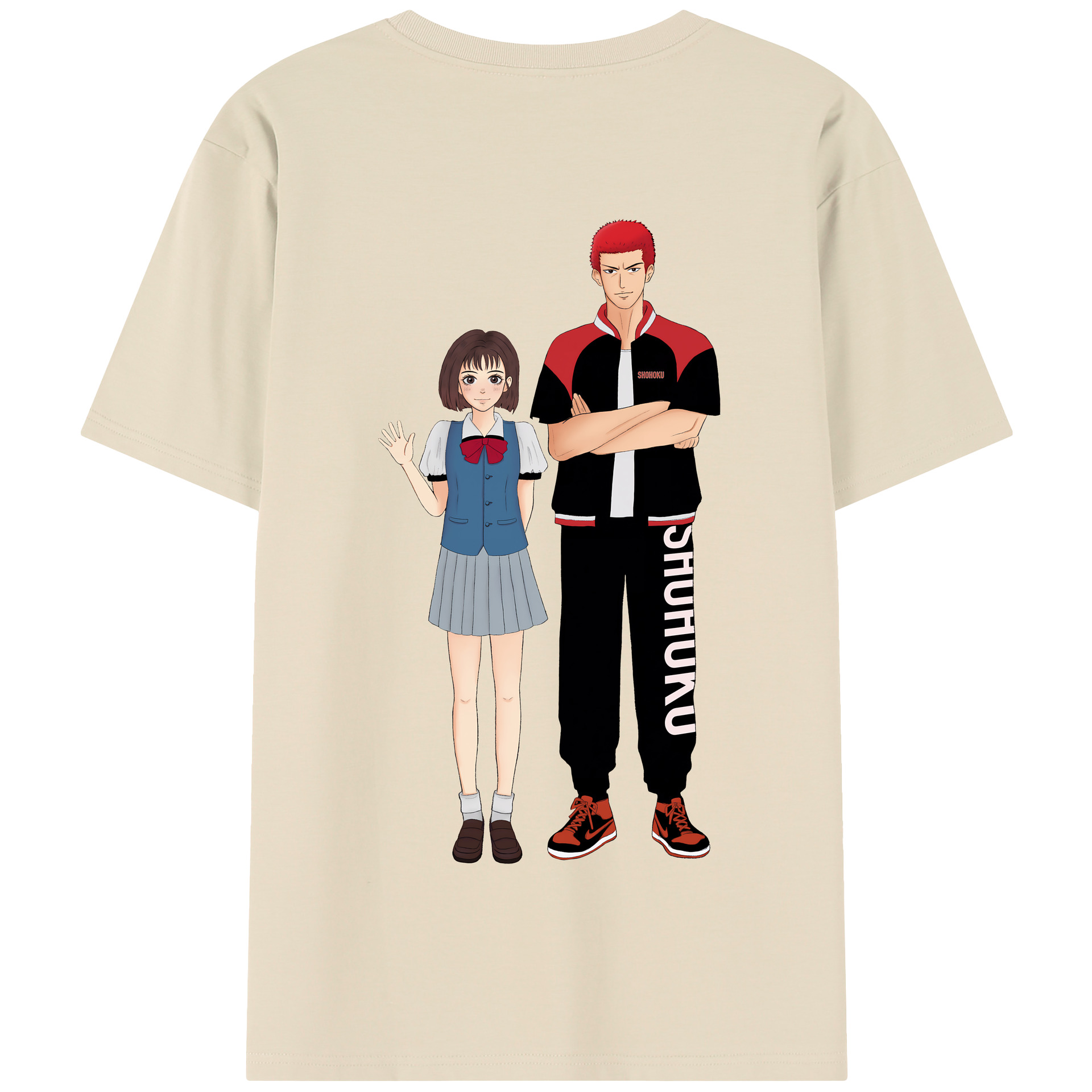 SLAM DUNK／スラムダンク 綿100％半袖Tシャツ（背面プリント）