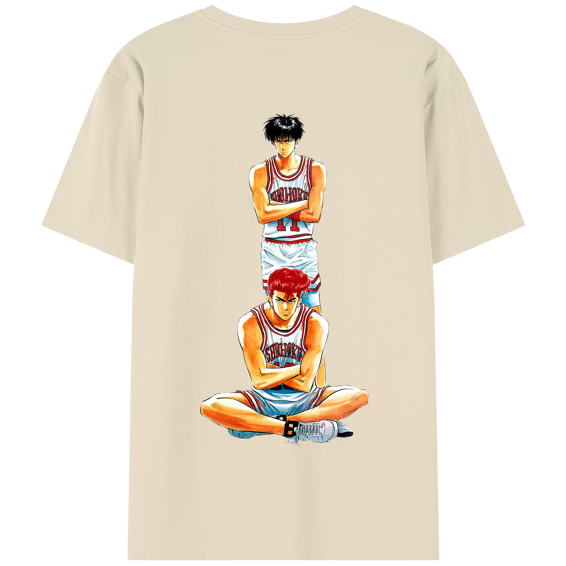 SLAM DUNK／スラムダンク 綿100％半袖Tシャツ（背面プリント）