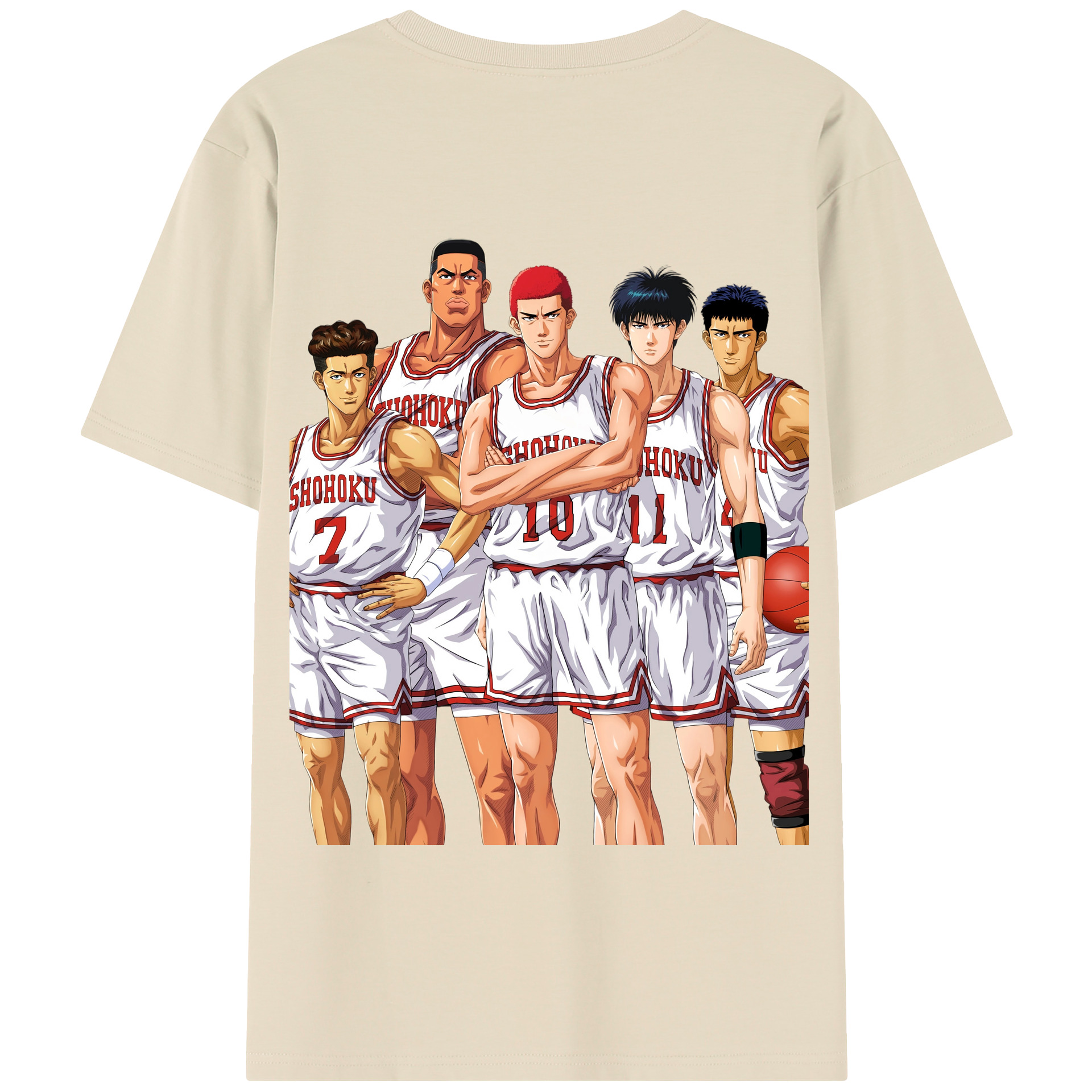 SLAM DUNK／スラムダンク 綿100％半袖Tシャツ（背面プリント）
