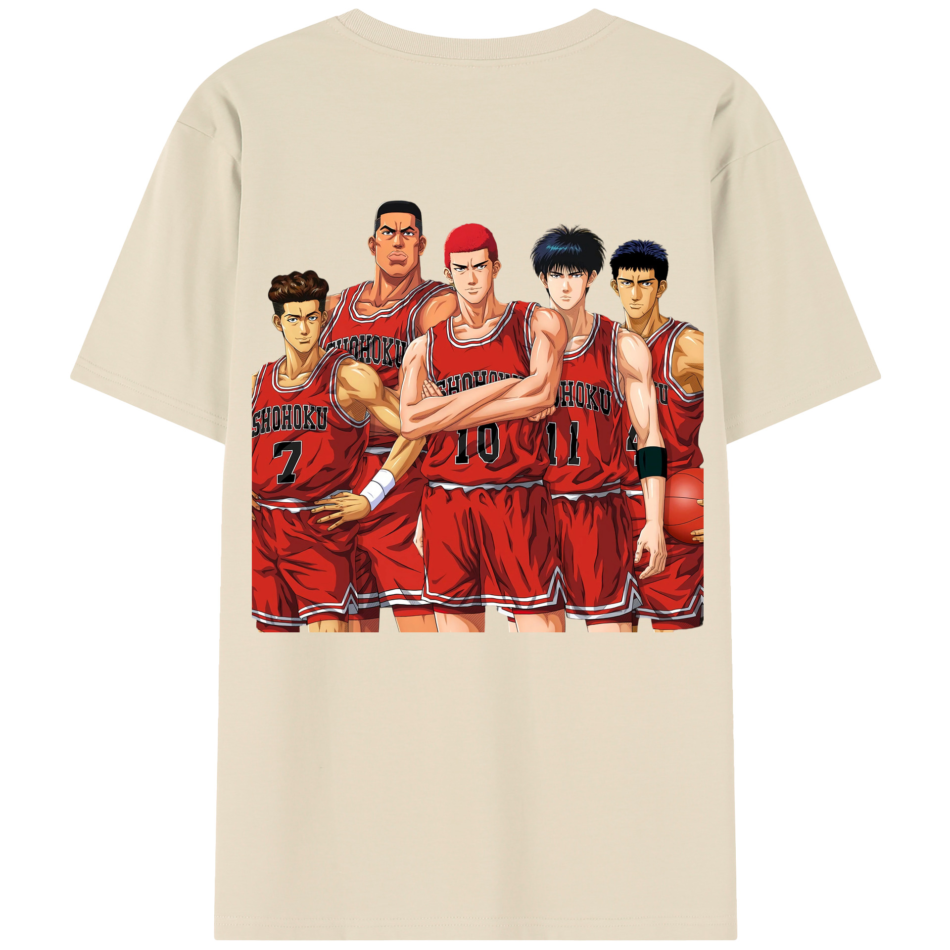 SLAM DUNK／スラムダンク 綿100％半袖Tシャツ（背面プリント）