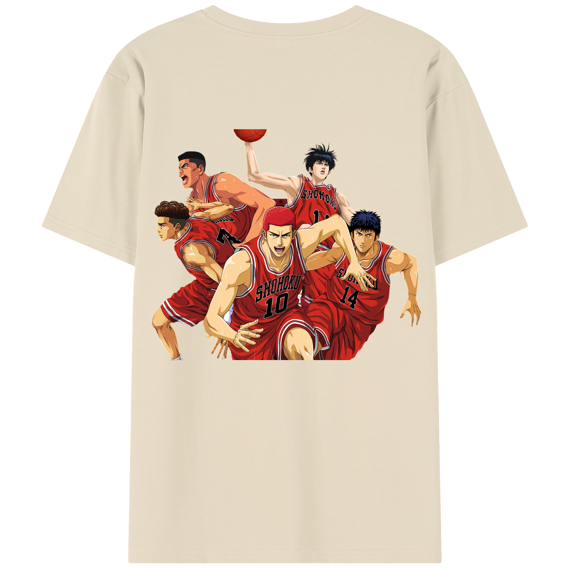 （画像用） SLAM DUNK／スラムダンク 綿100％半袖Tシャツ（背面プリント）
