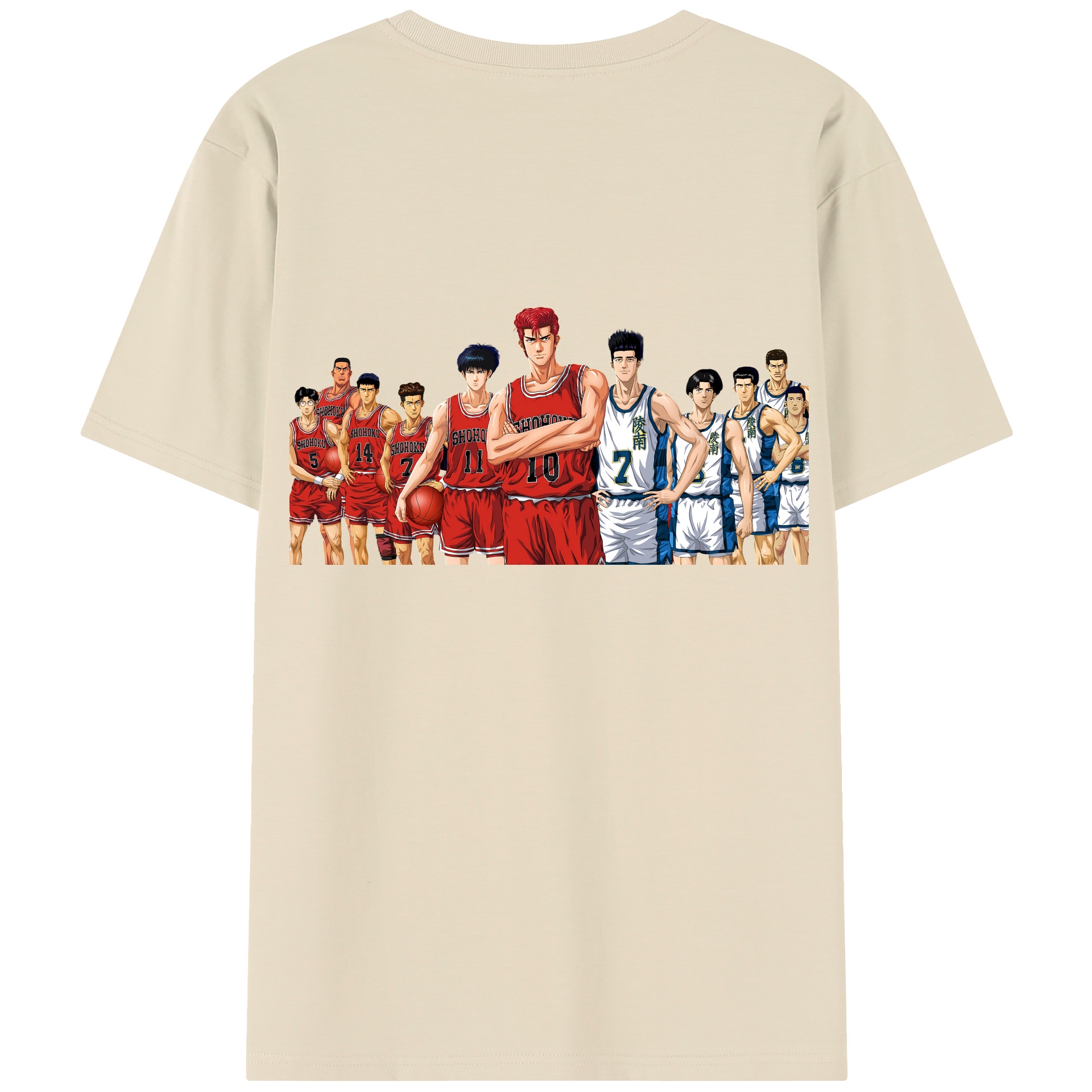 SLAM DUNK／スラムダンク 綿100％半袖Tシャツ（背面プリント）