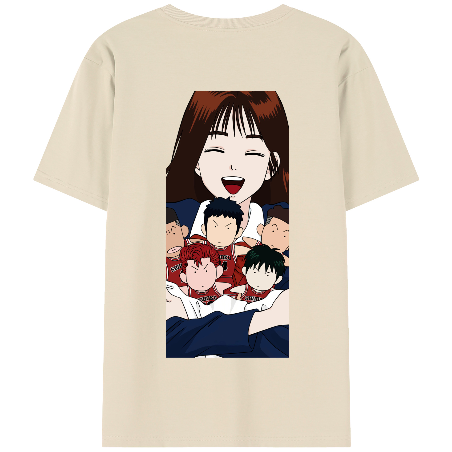 SLAM DUNK／スラムダンク 綿100％半袖Tシャツ（背面プリント）