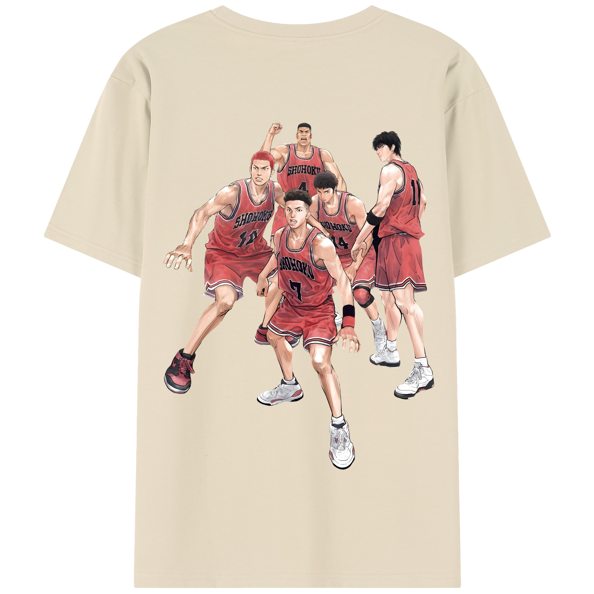SLAM DUNK／スラムダンク 綿100％半袖Tシャツ（背面プリント）