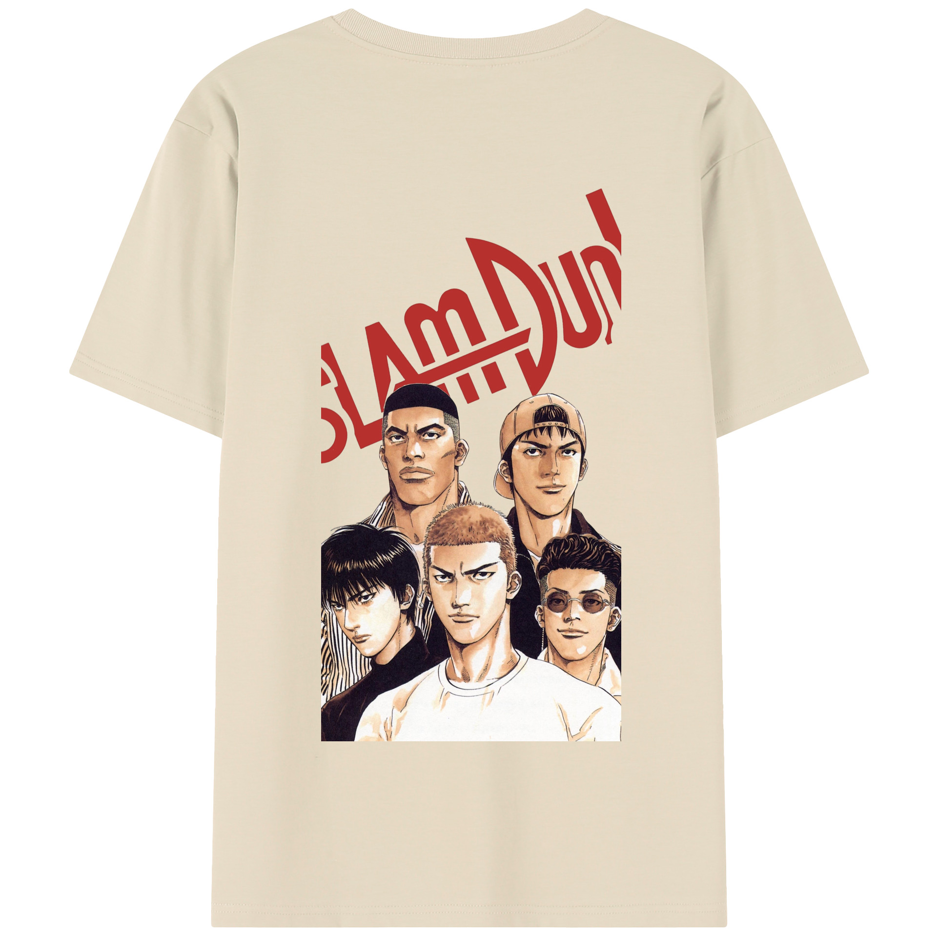 SLAM DUNK／スラムダンク 綿100％半袖Tシャツ（背面プリント）