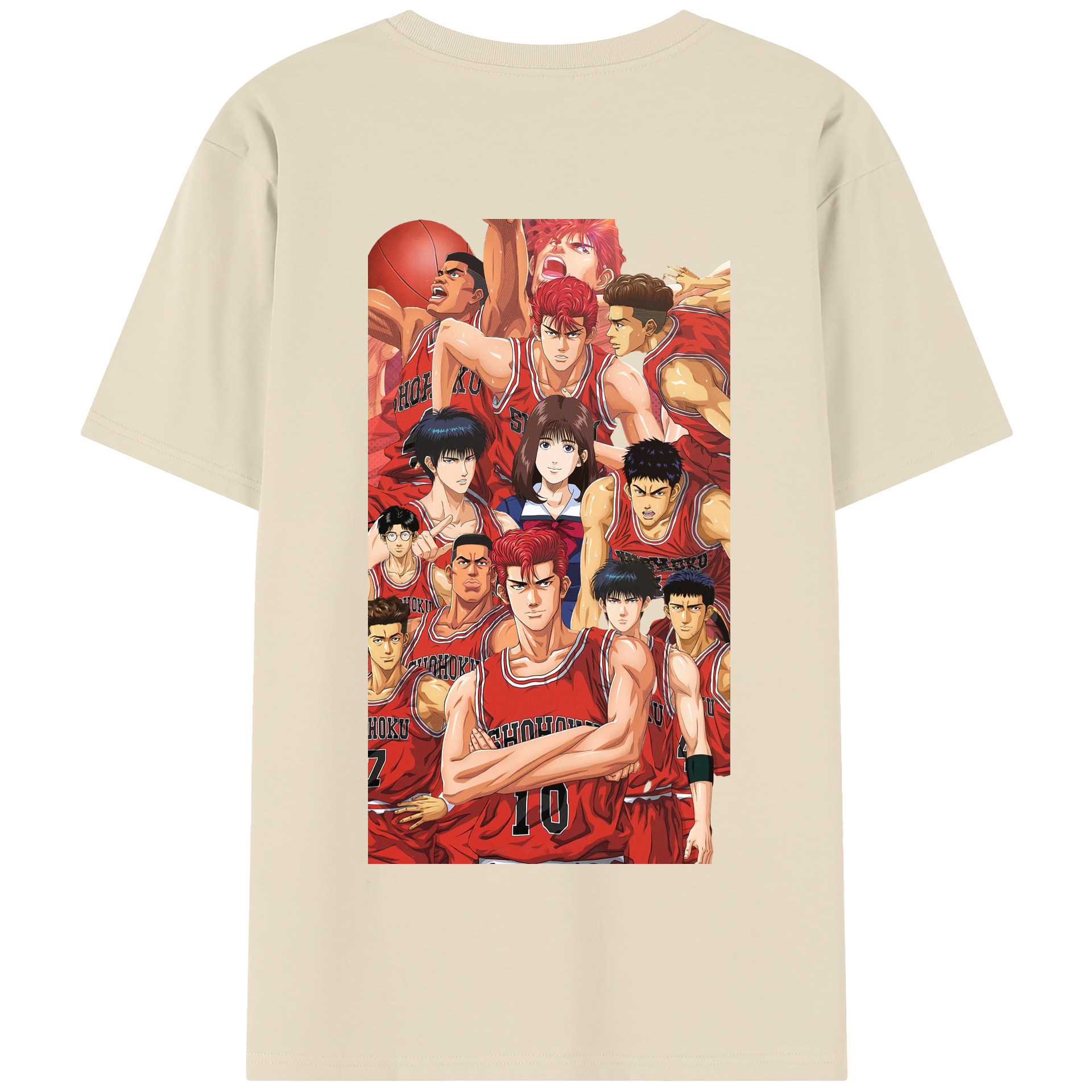 SLAM DUNK／スラムダンク 綿100％半袖Tシャツ（背面プリント）