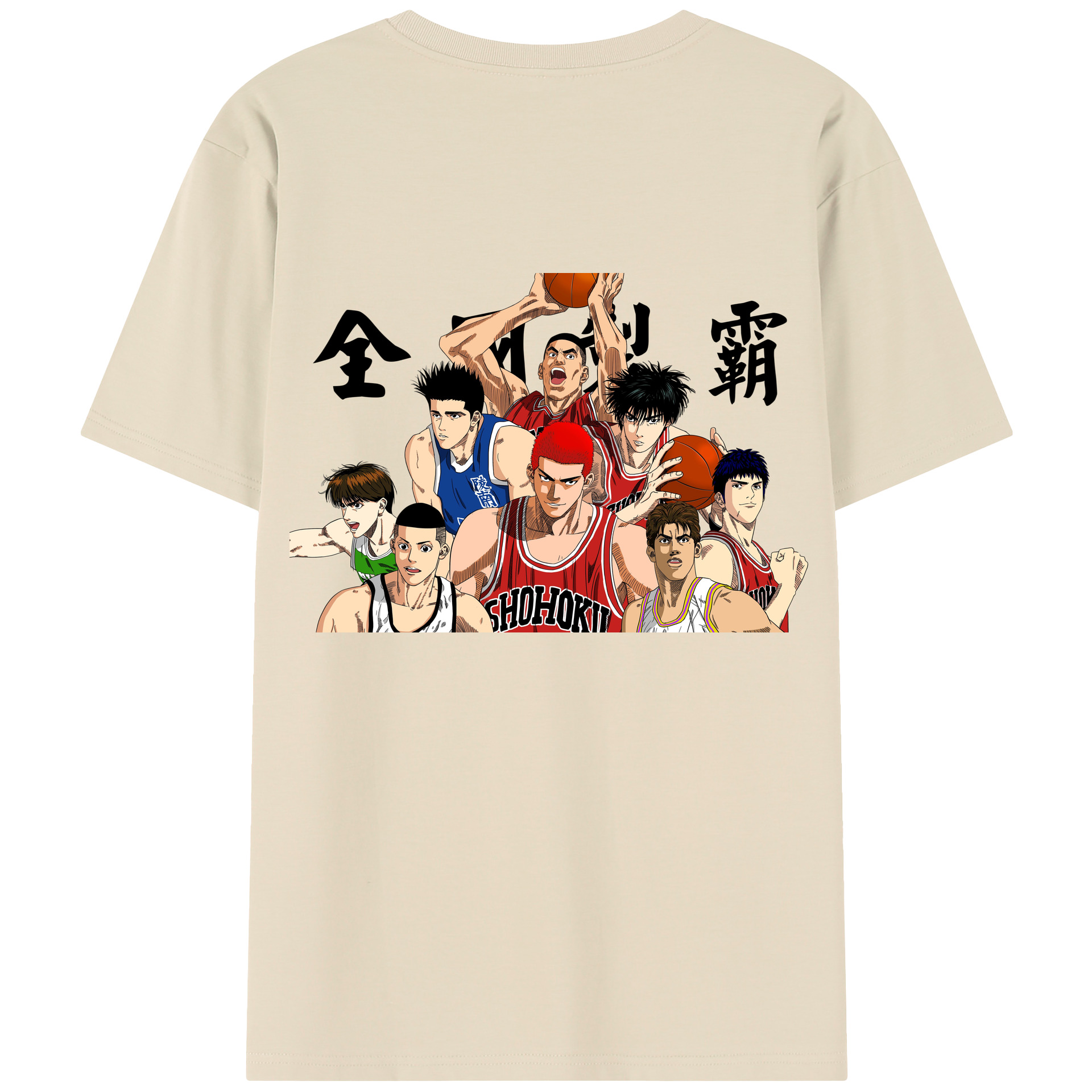 SLAM DUNK／スラムダンク 綿100％半袖Tシャツ（背面プリント）