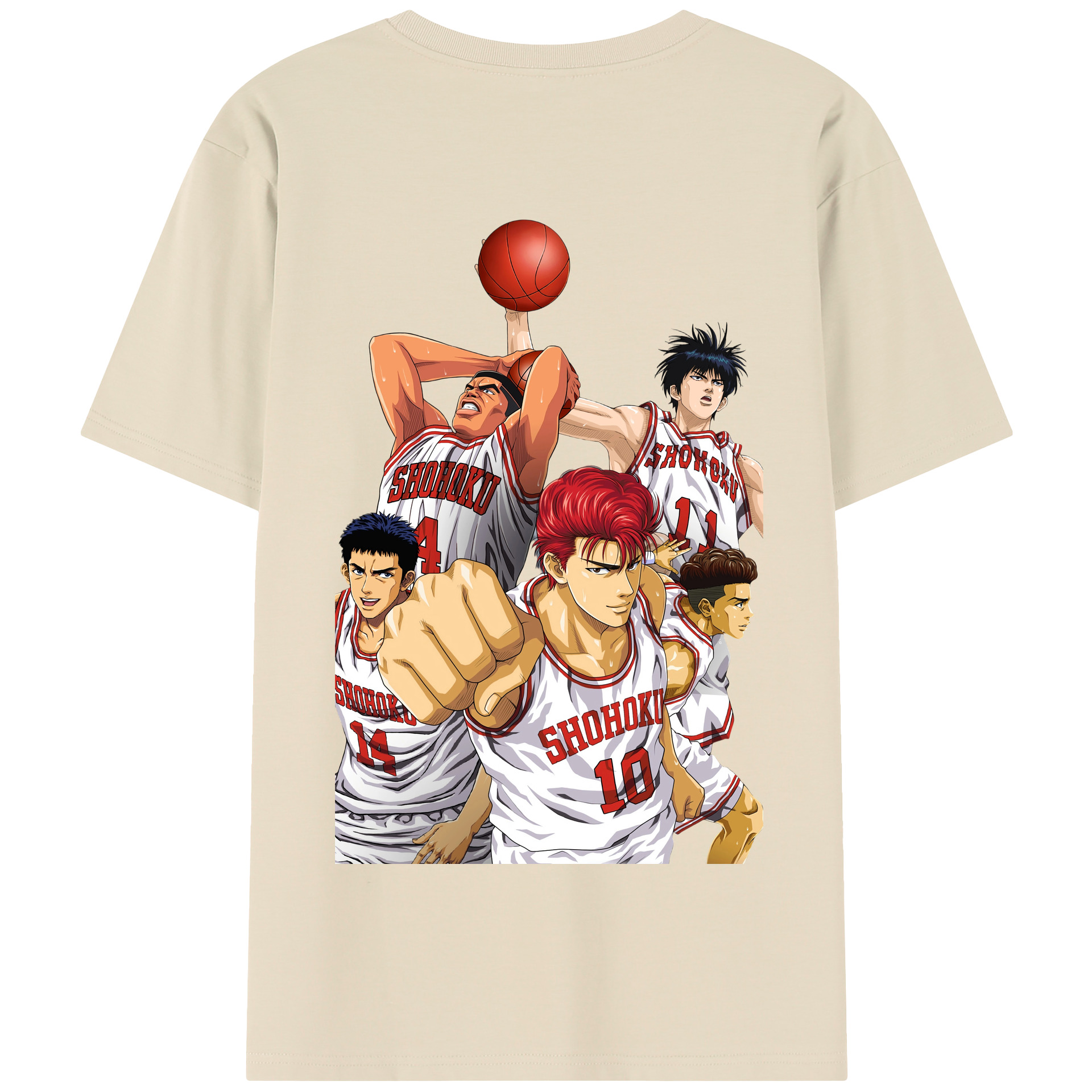 （画像用） SLAM DUNK／スラムダンク 綿100％半袖Tシャツ（背面プリント）